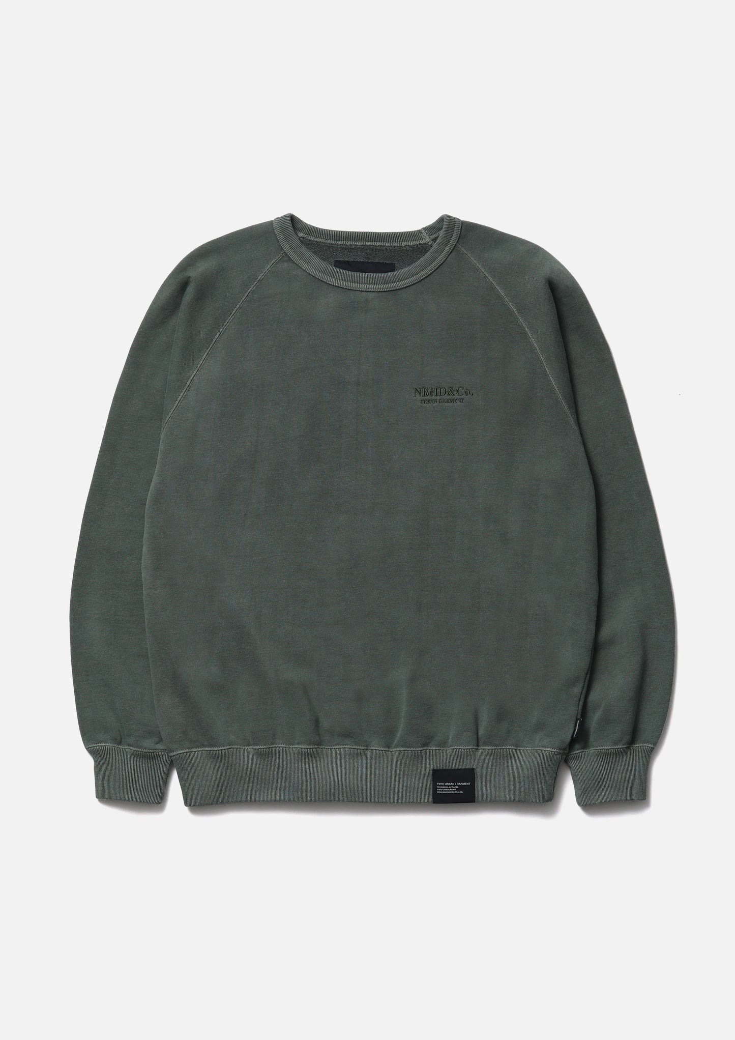 PIGMENT DYED SWEAT SHIRT LS