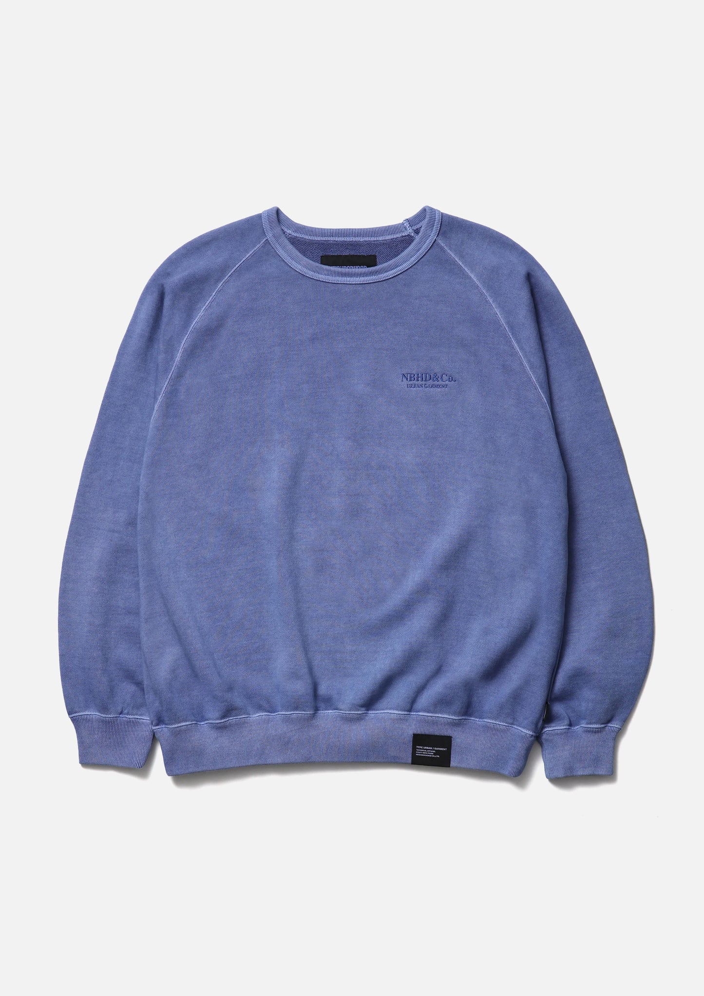 PIGMENT DYED SWEAT SHIRT LS