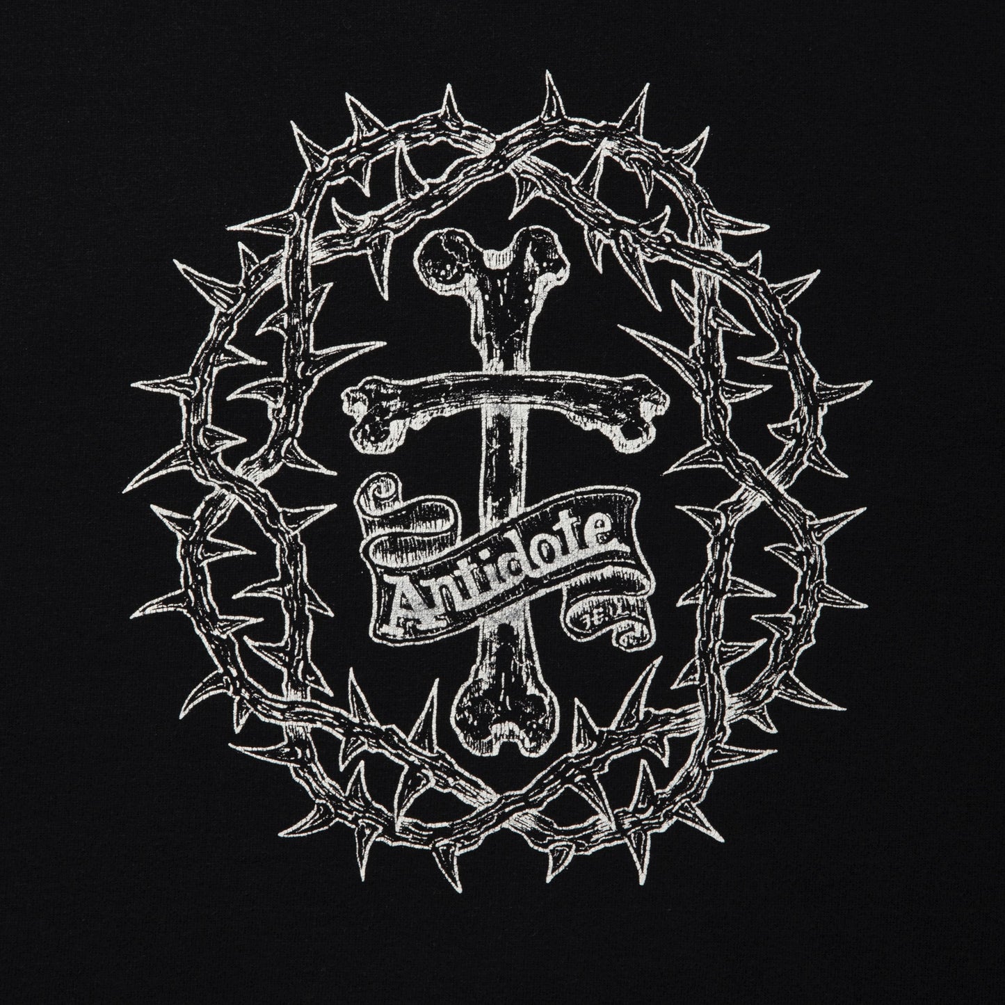 Fade Wash Crewneck Sweatshirt (Skull Jesus)