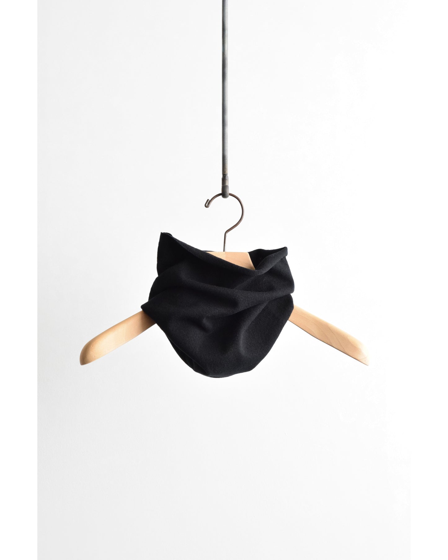 カシミヤ ネックウォーマー BLACK