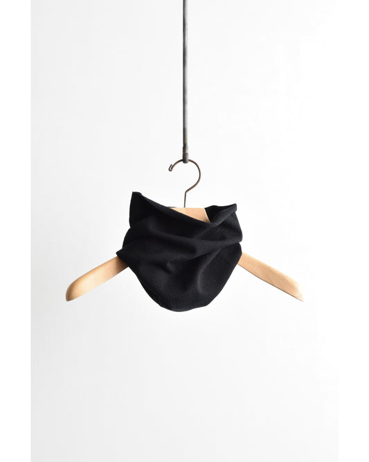 カシミヤ ネックウォーマー BLACK