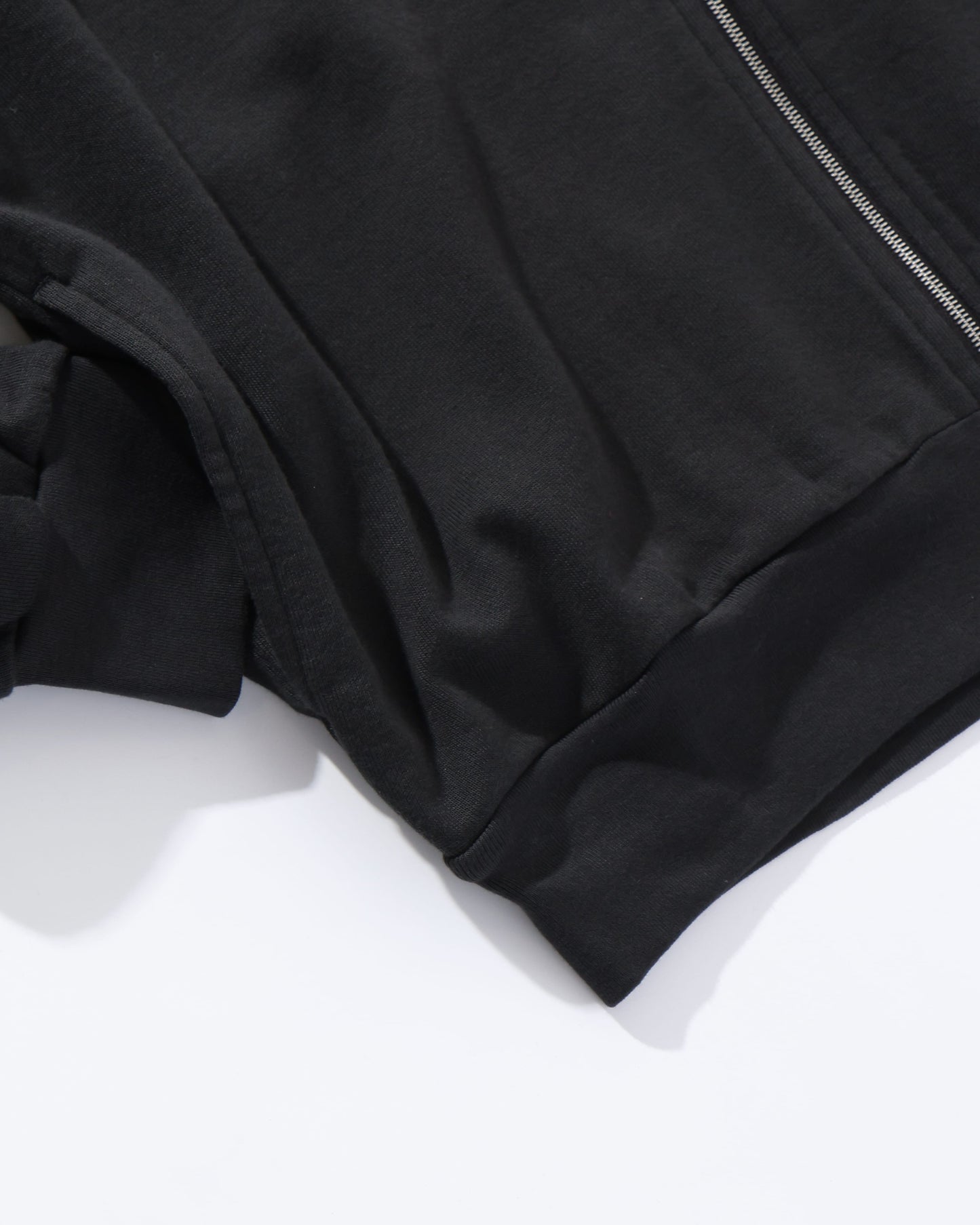 SUPER HIGH GAUGE SWEAT ZIP BLOUSON INK BLACK