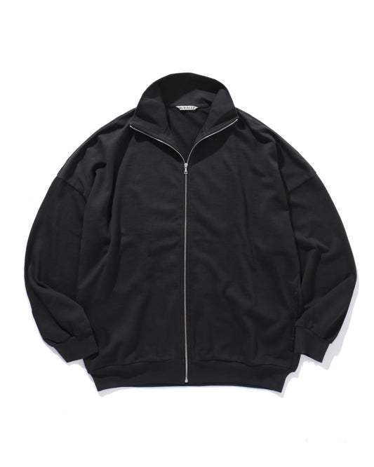 SUPER HIGH GAUGE SWEAT ZIP BLOUSON INK BLACK