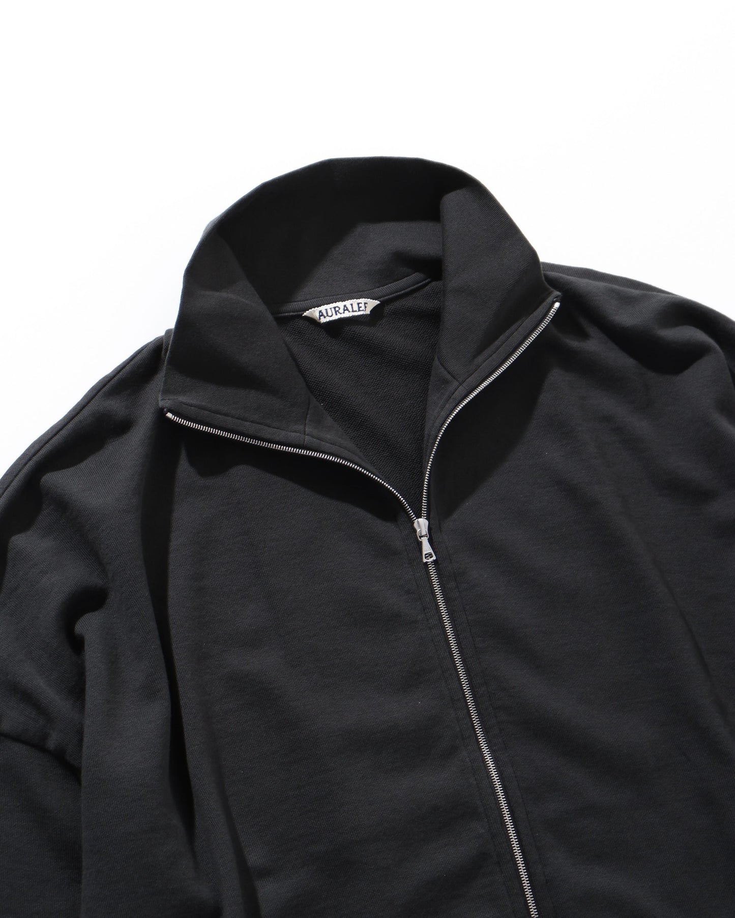 SUPER HIGH GAUGE SWEAT ZIP BLOUSON INK BLACK