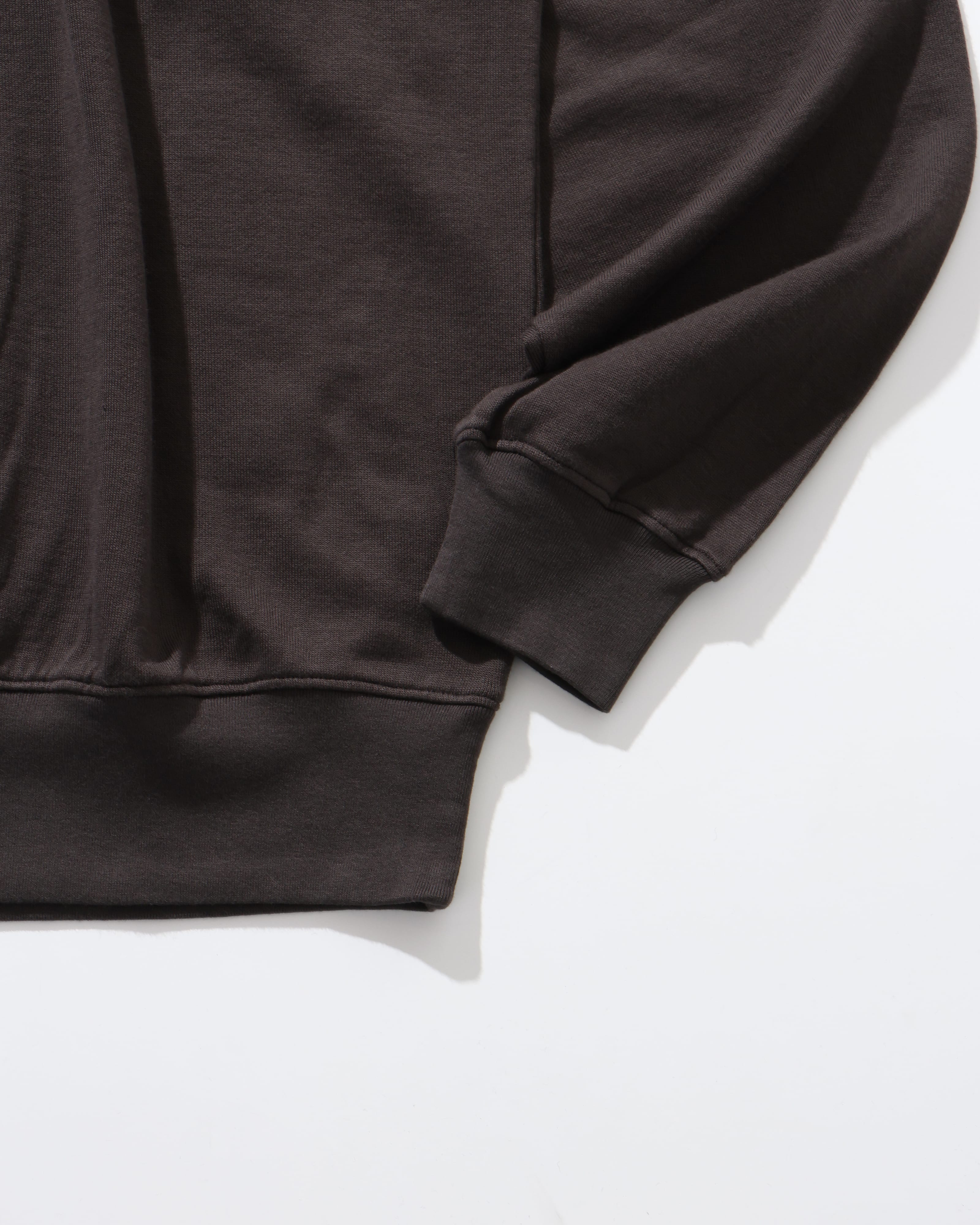 SUPER HIGH GAUGE SWEAT P/O DARK BROWN – TIME AFTER TIME