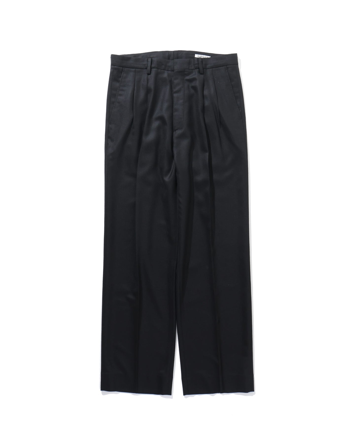 SUPER LIGHT WOOL SLACKS BLACK