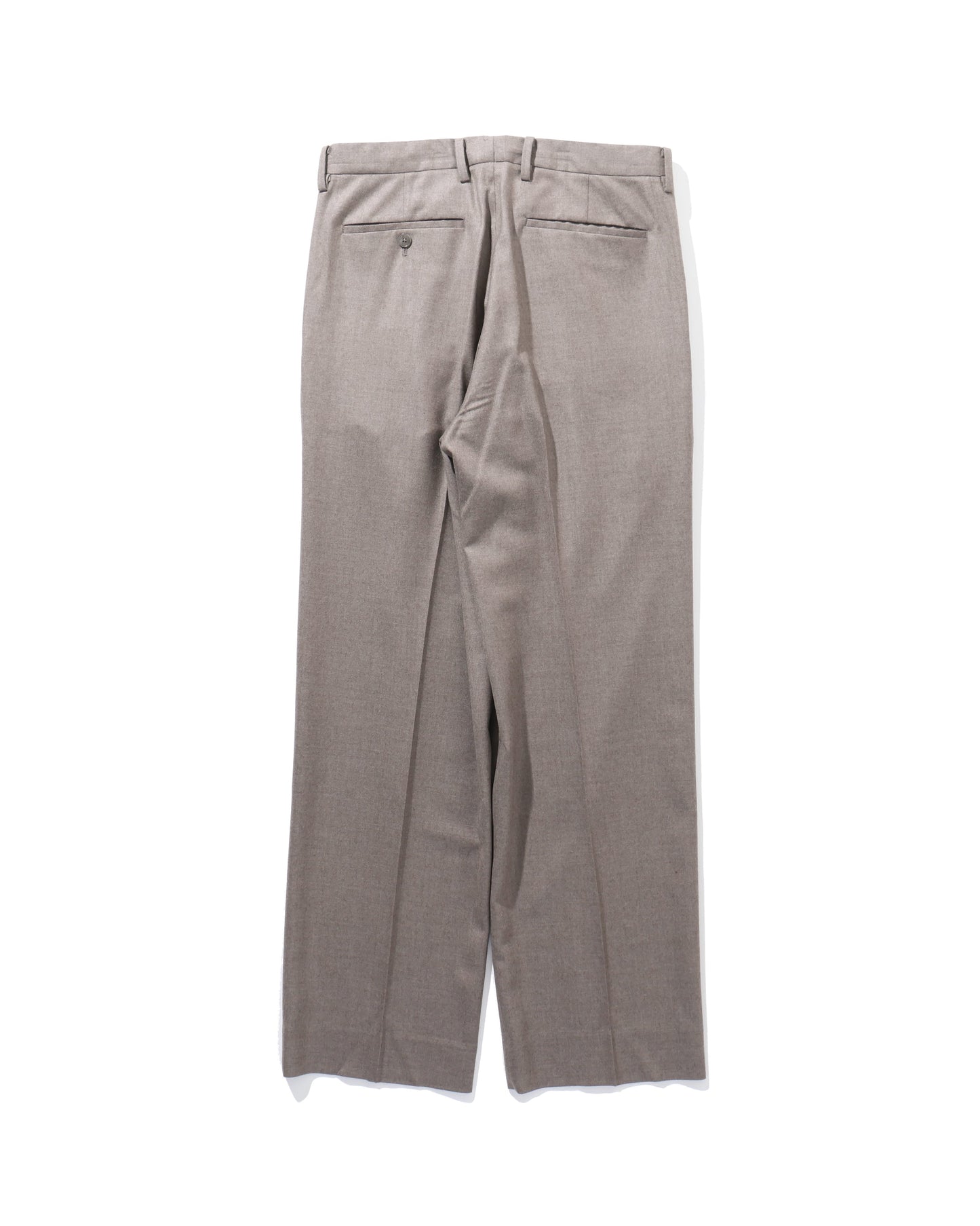 SUPER LIGHT WOOL SLACKS TOP BROWN