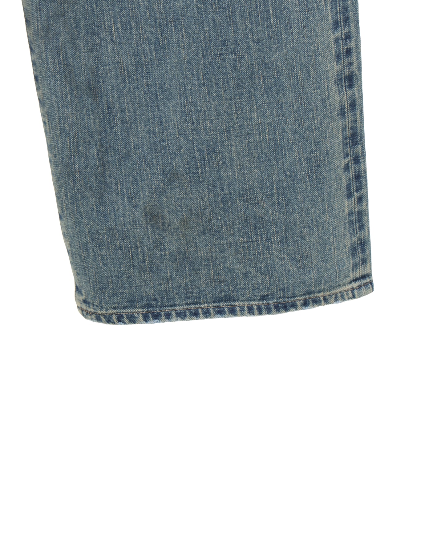 DAMAGED MODERN DENIM PANTS WIDE CUT