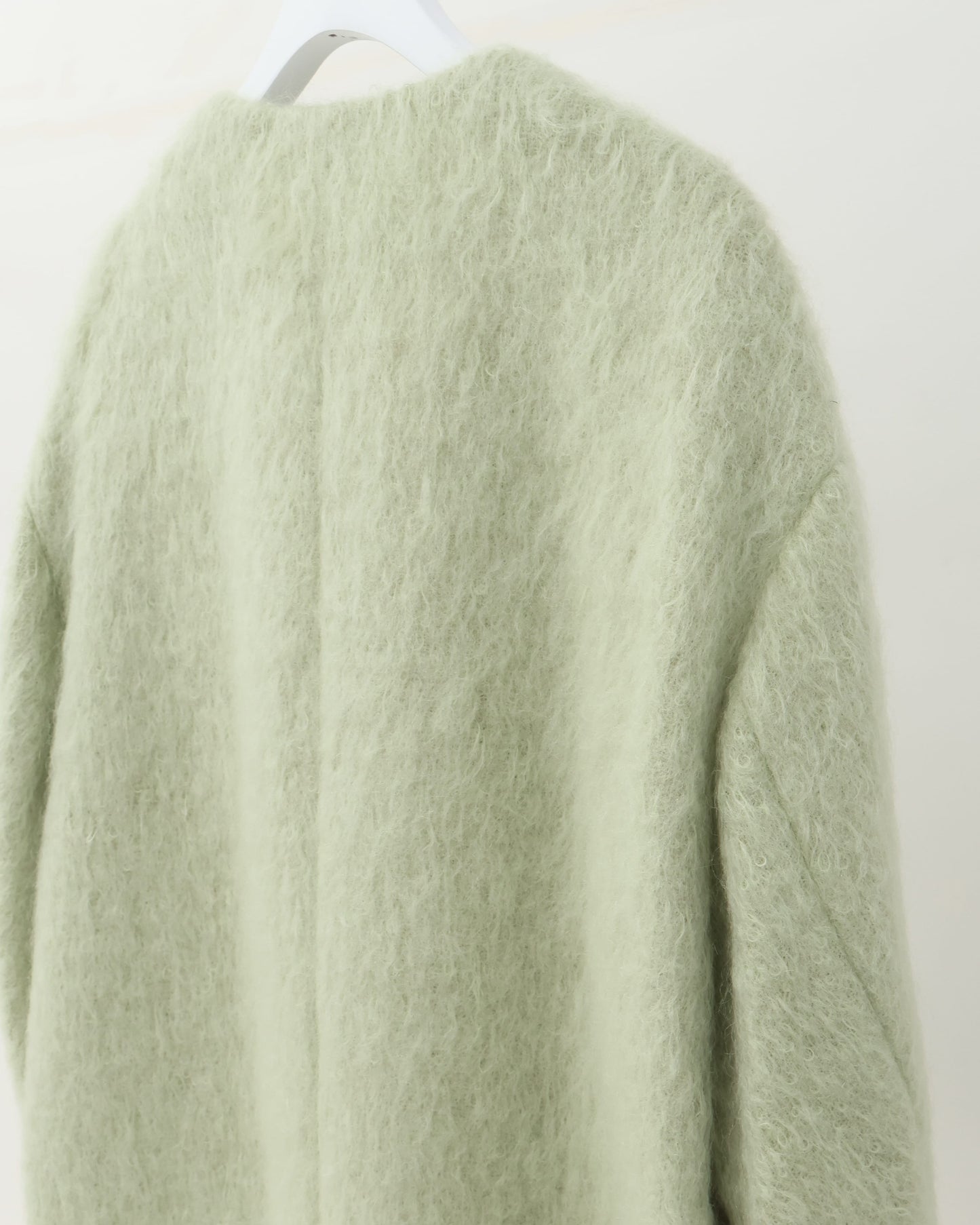 BRUSHED MOHAIR SHAGGY COAT