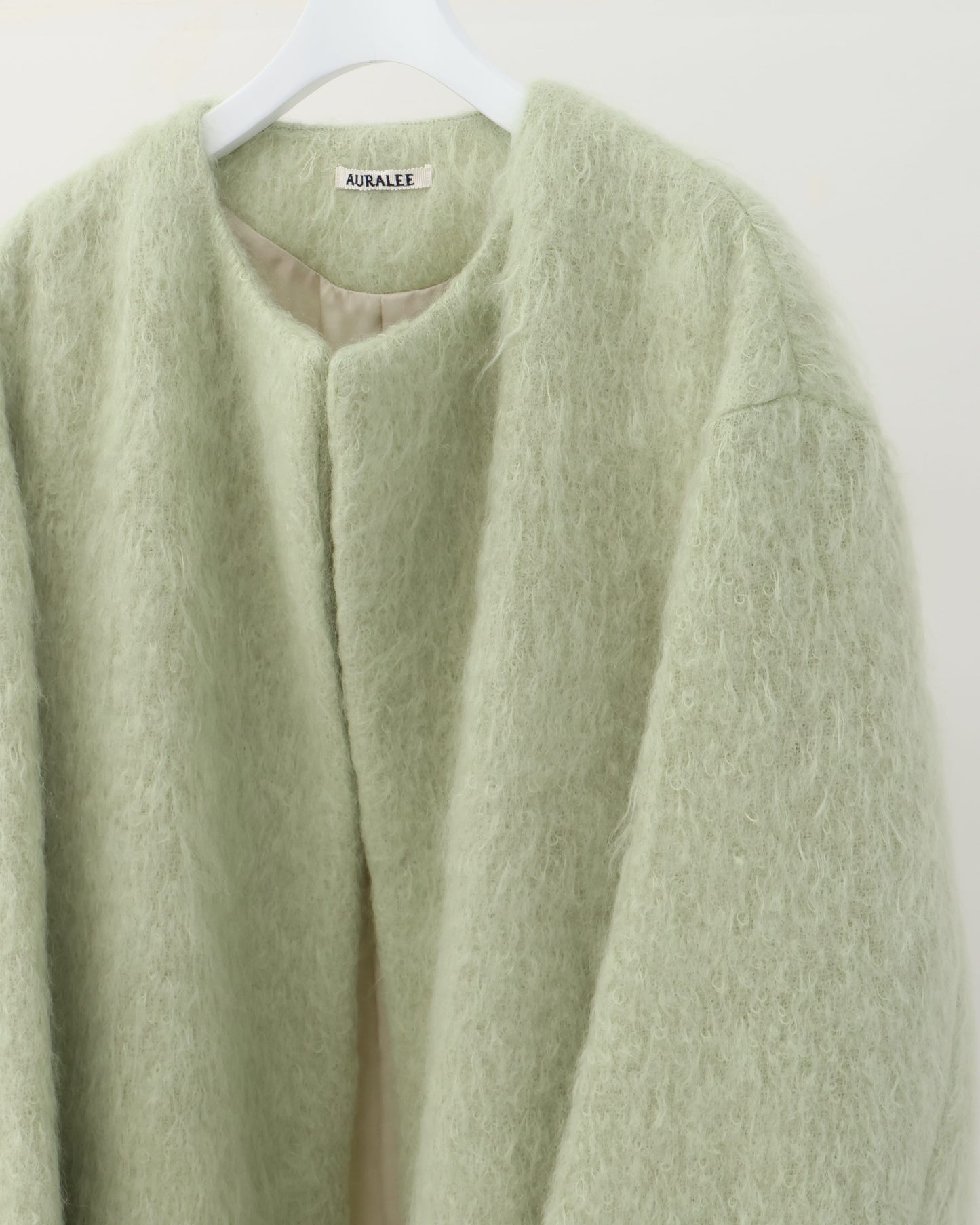 BRUSHED MOHAIR SHAGGY COAT