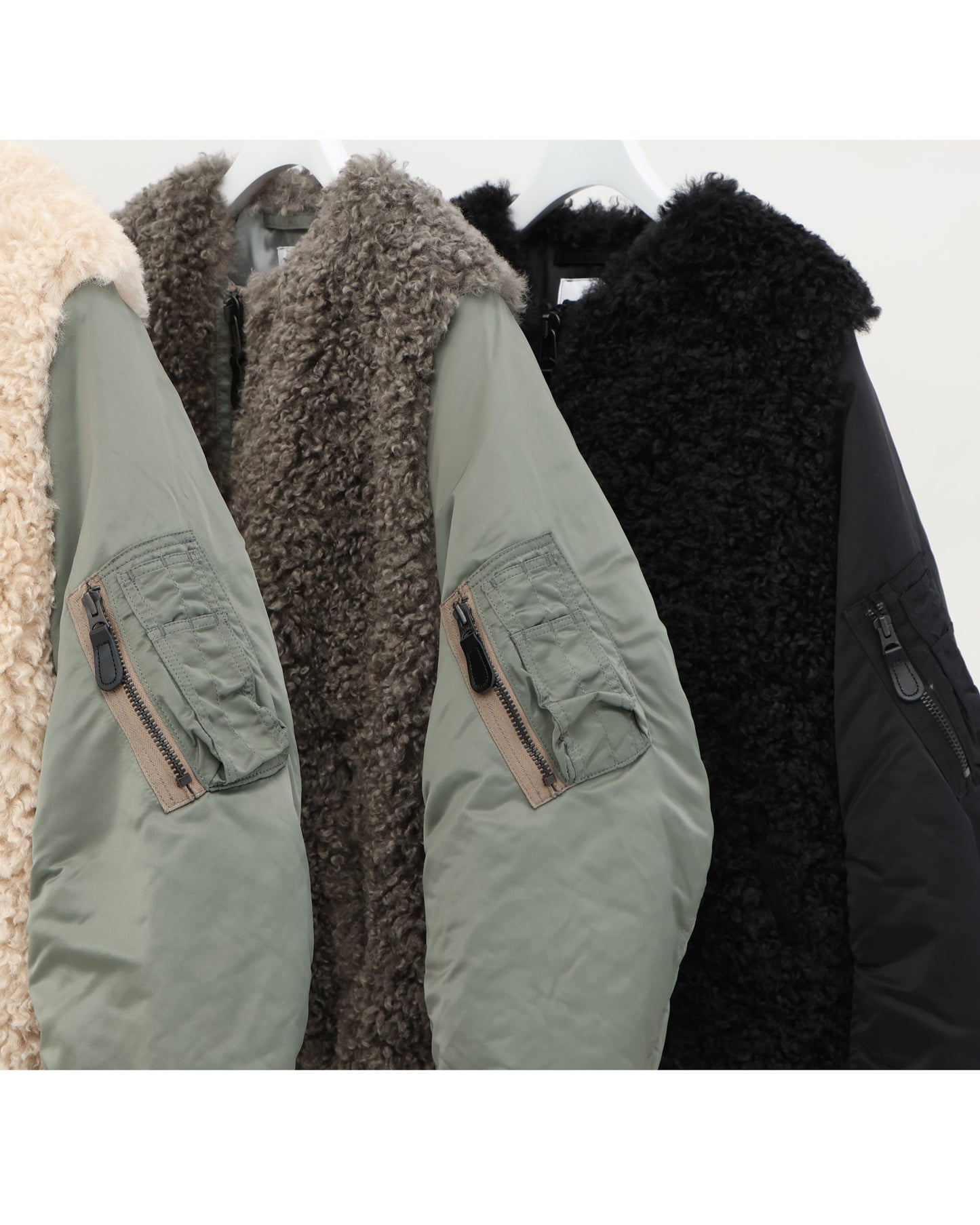 FAUX SHEARLING TYPE MA-1 17426