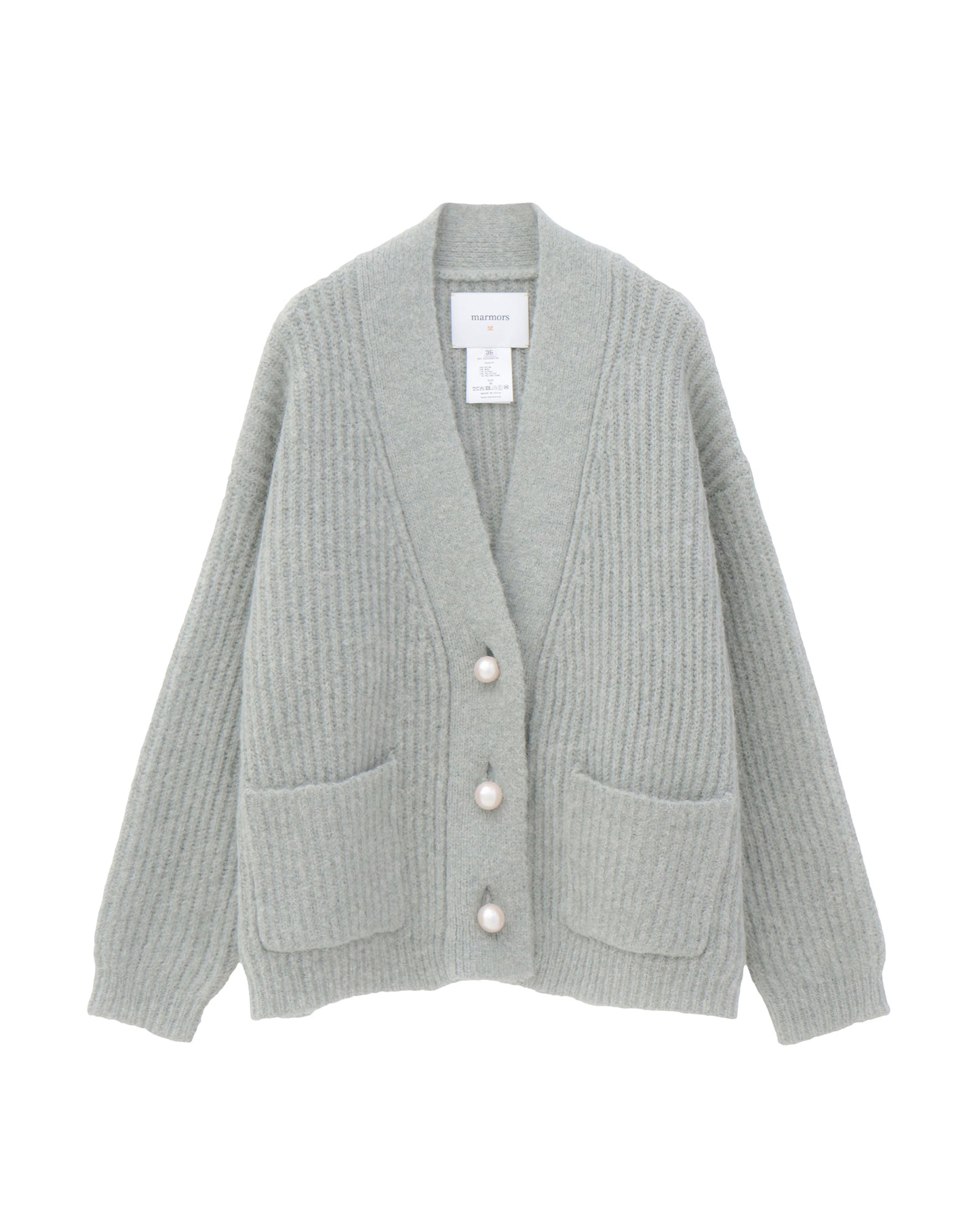 mohair knit cardigan