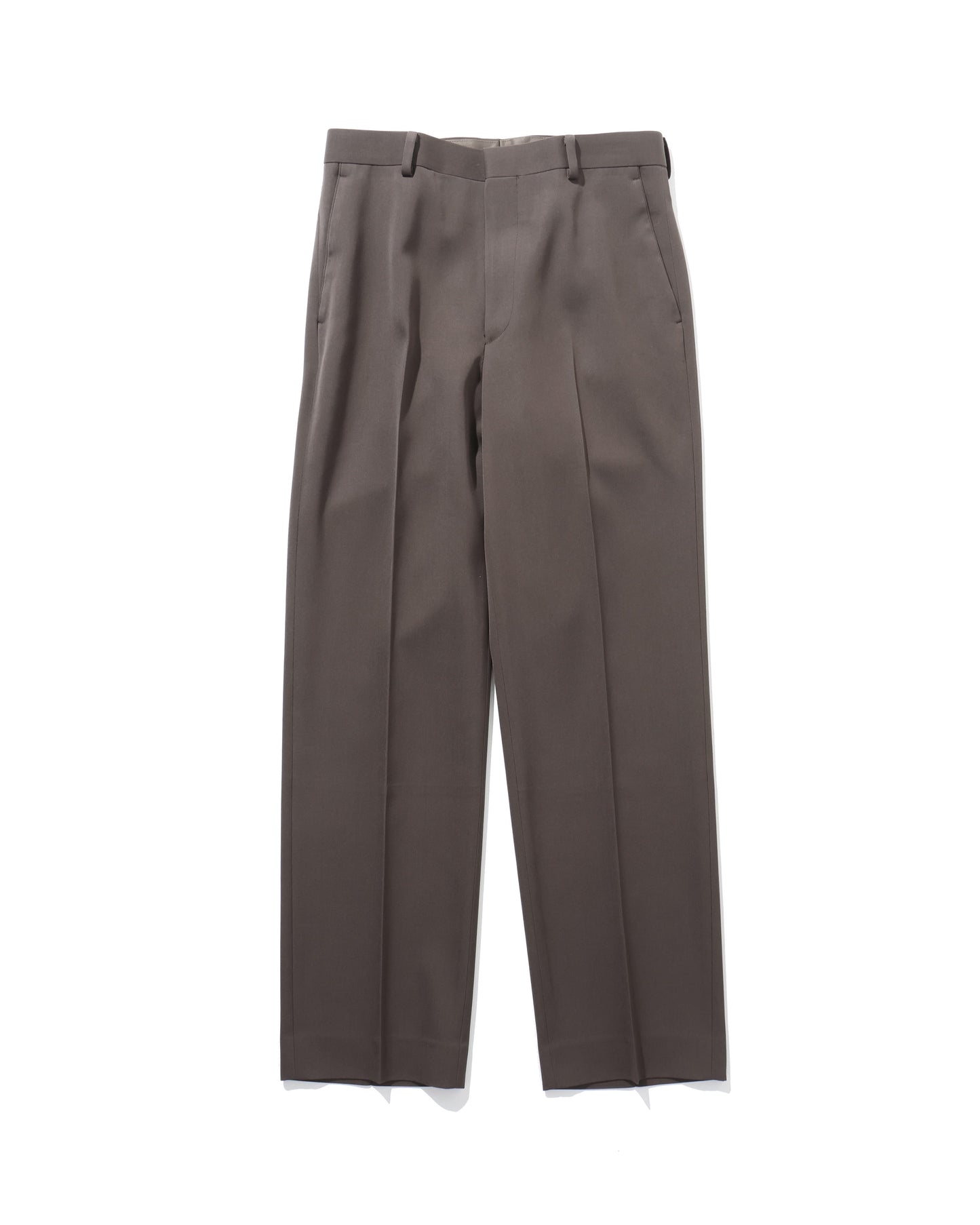 LIGHT WOOL MAX GABARDINE SLACKS DARK BROWN