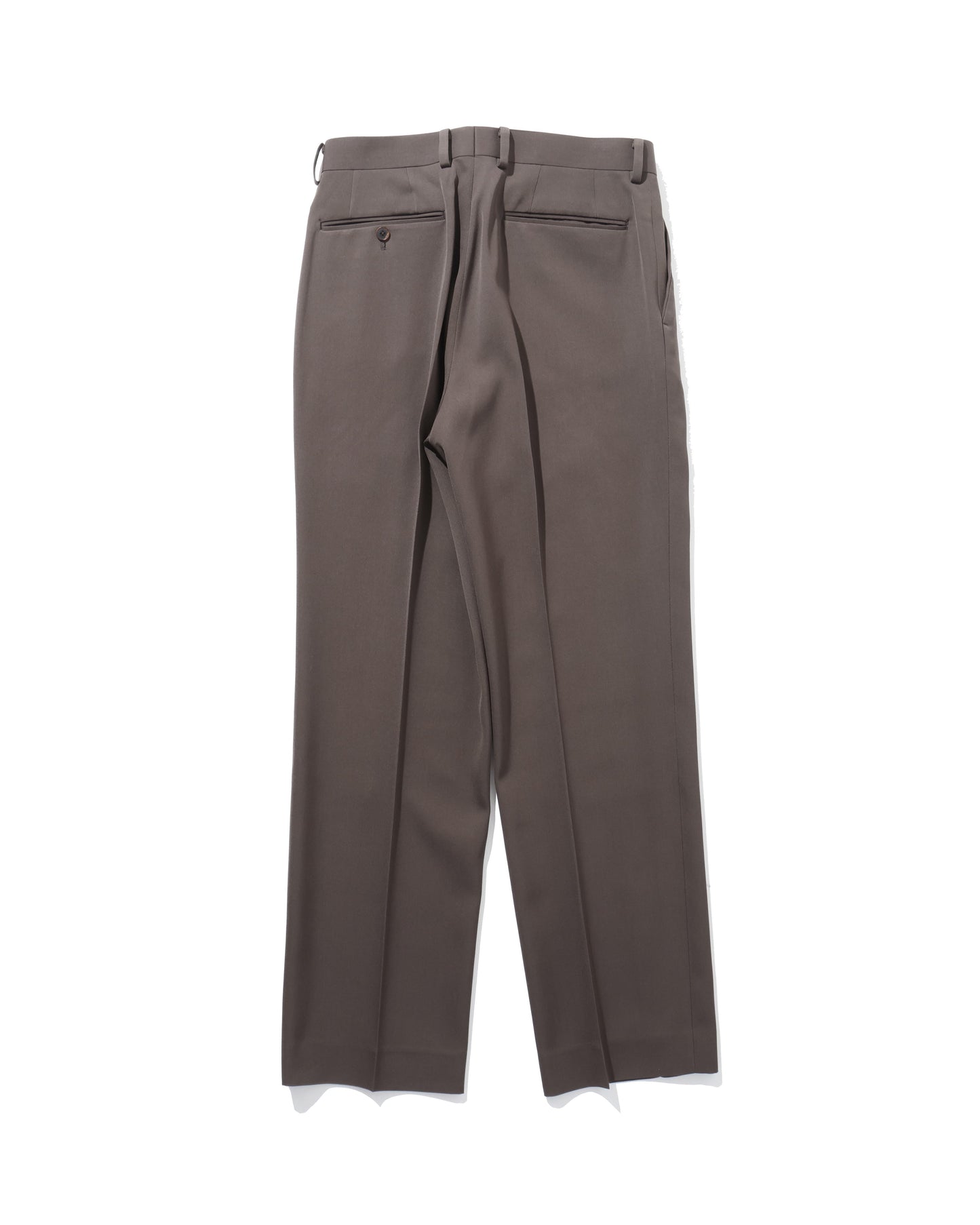 LIGHT WOOL MAX GABARDINE SLACKS DARK BROWN