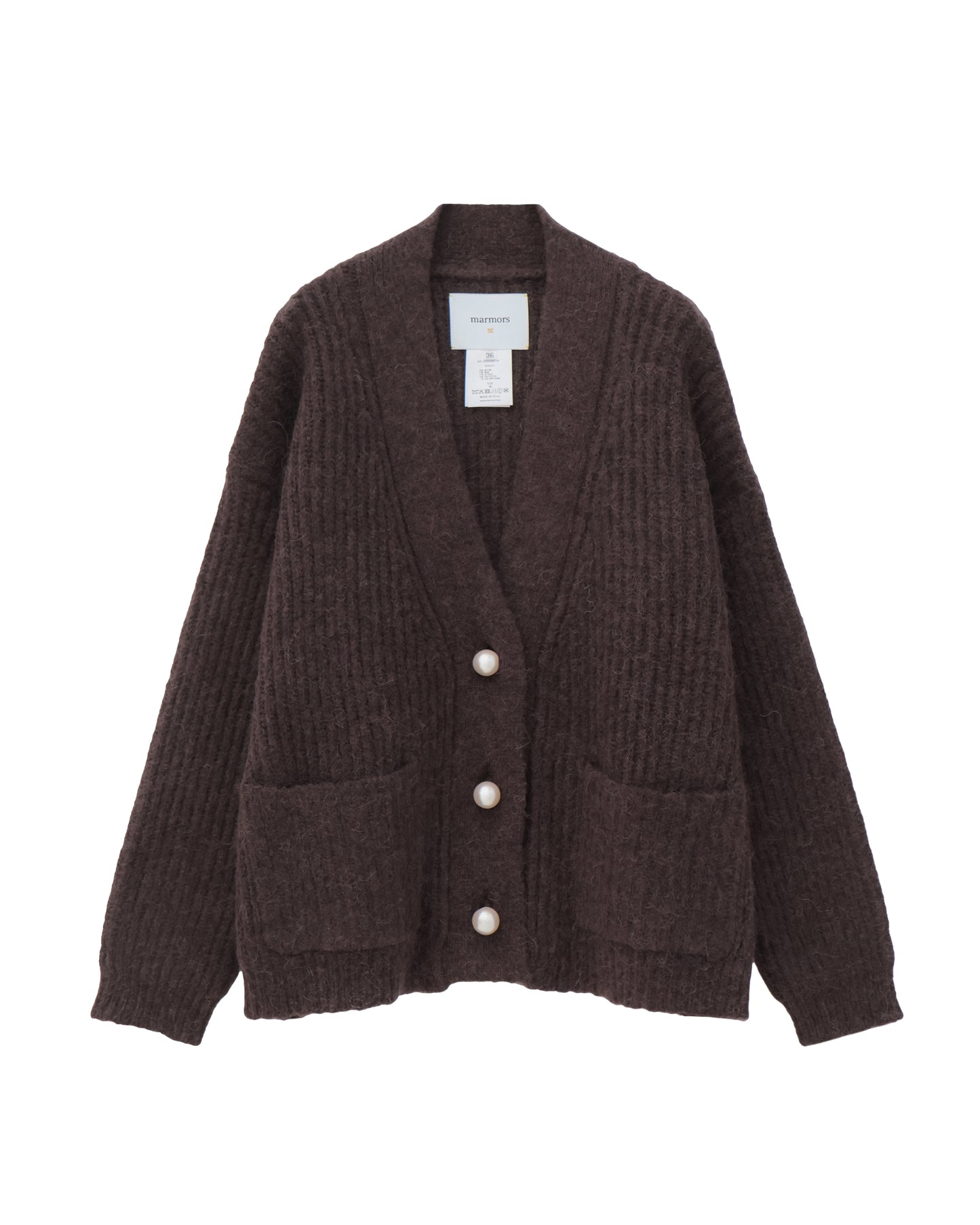 mohair knit cardigan