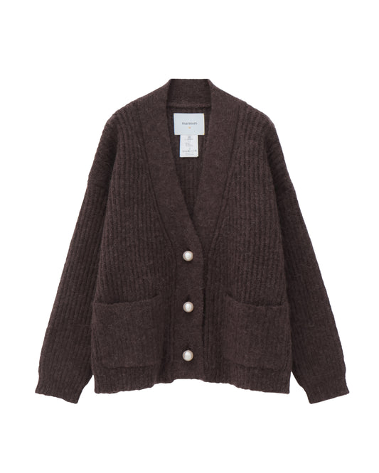 mohair knit cardigan