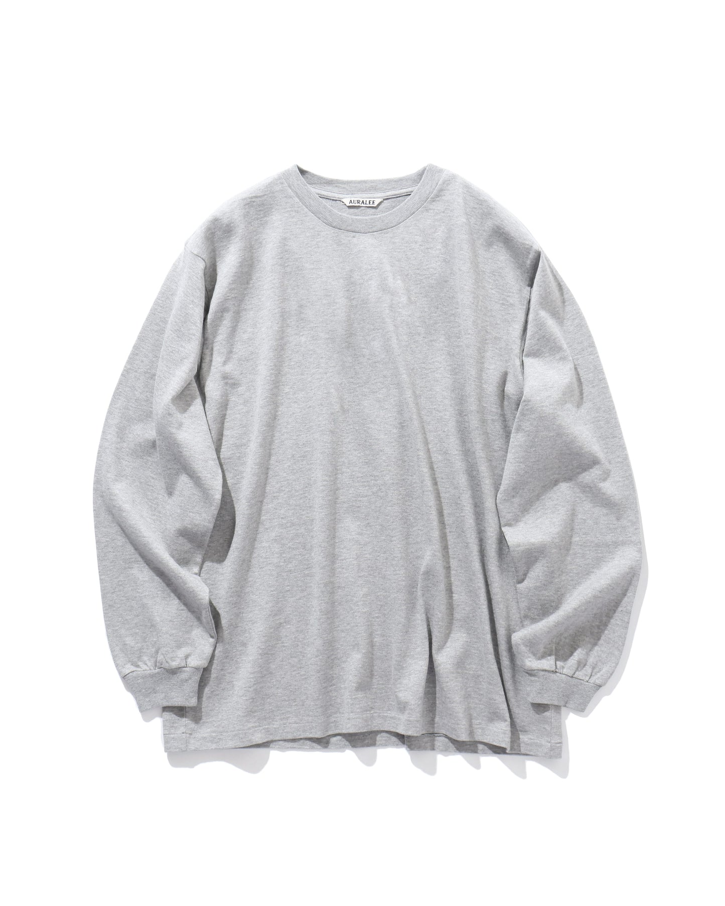 LUSTER PLAITING L/S TEE TOP GRAY