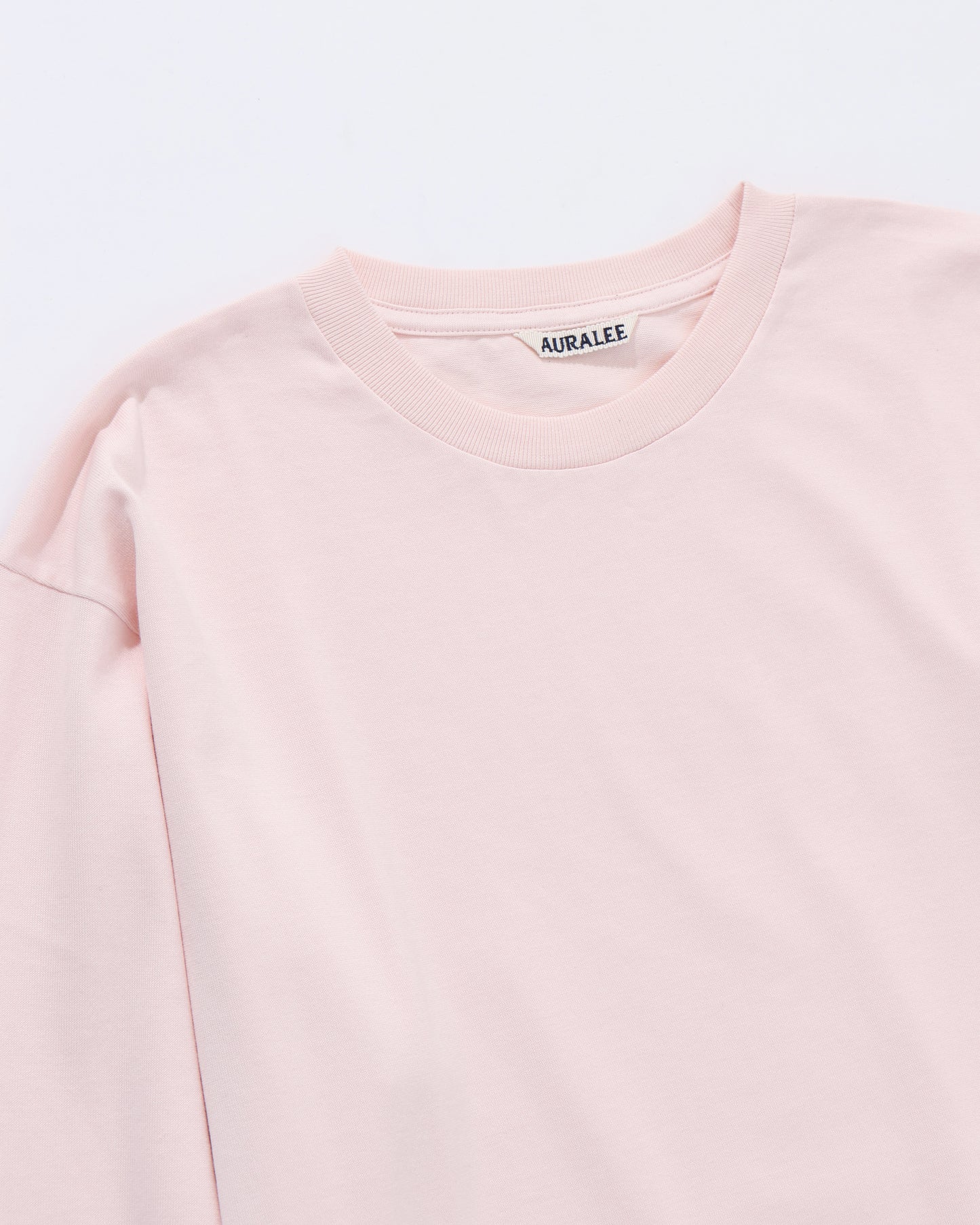 LUSTER PLAITING L/S TEE PALE PINK