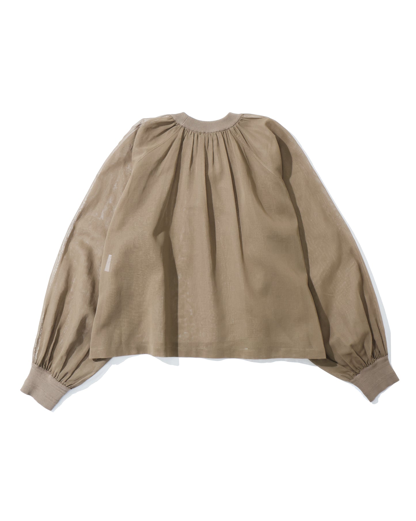 COTTON VOILE SHIRRED BLOUSE 15267