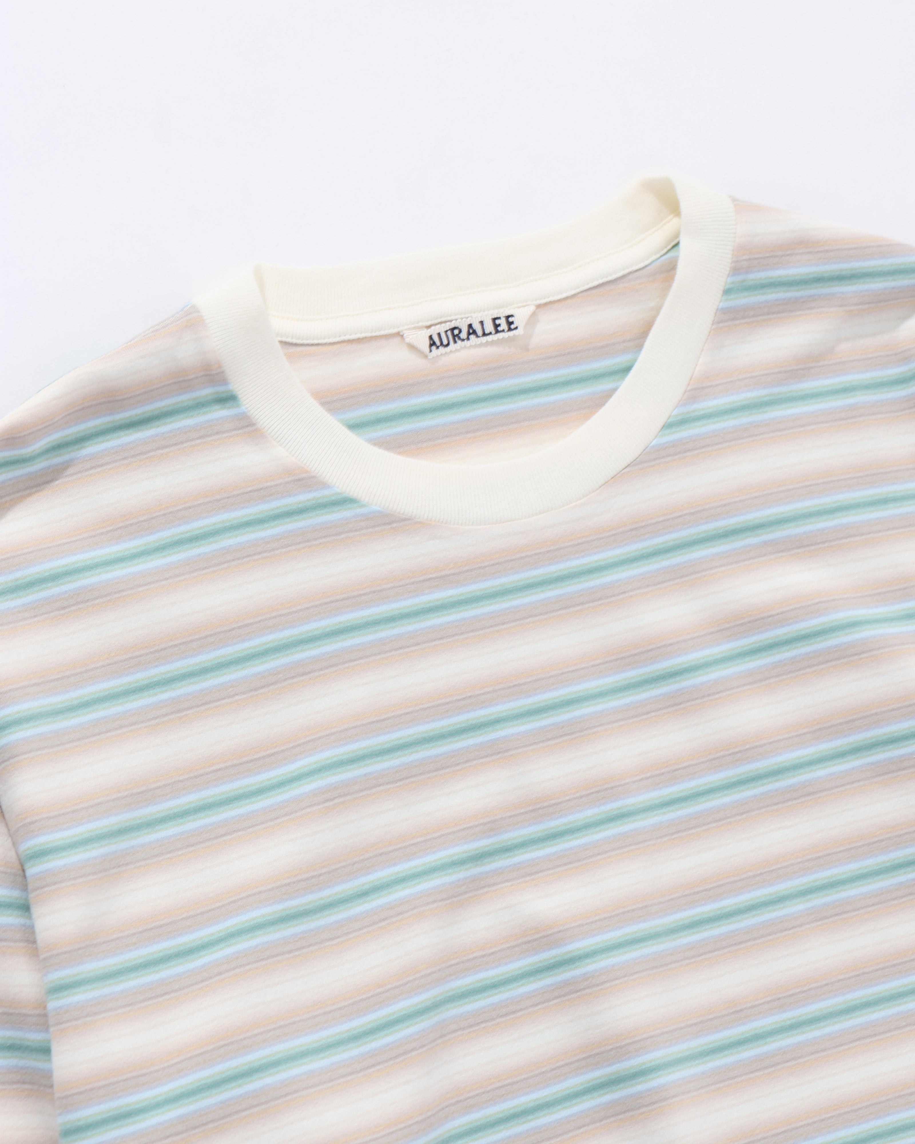 GRADIENT STRIPE JERSEY L/S TEE FADE BLUE STRIPE – TIME AFTER
