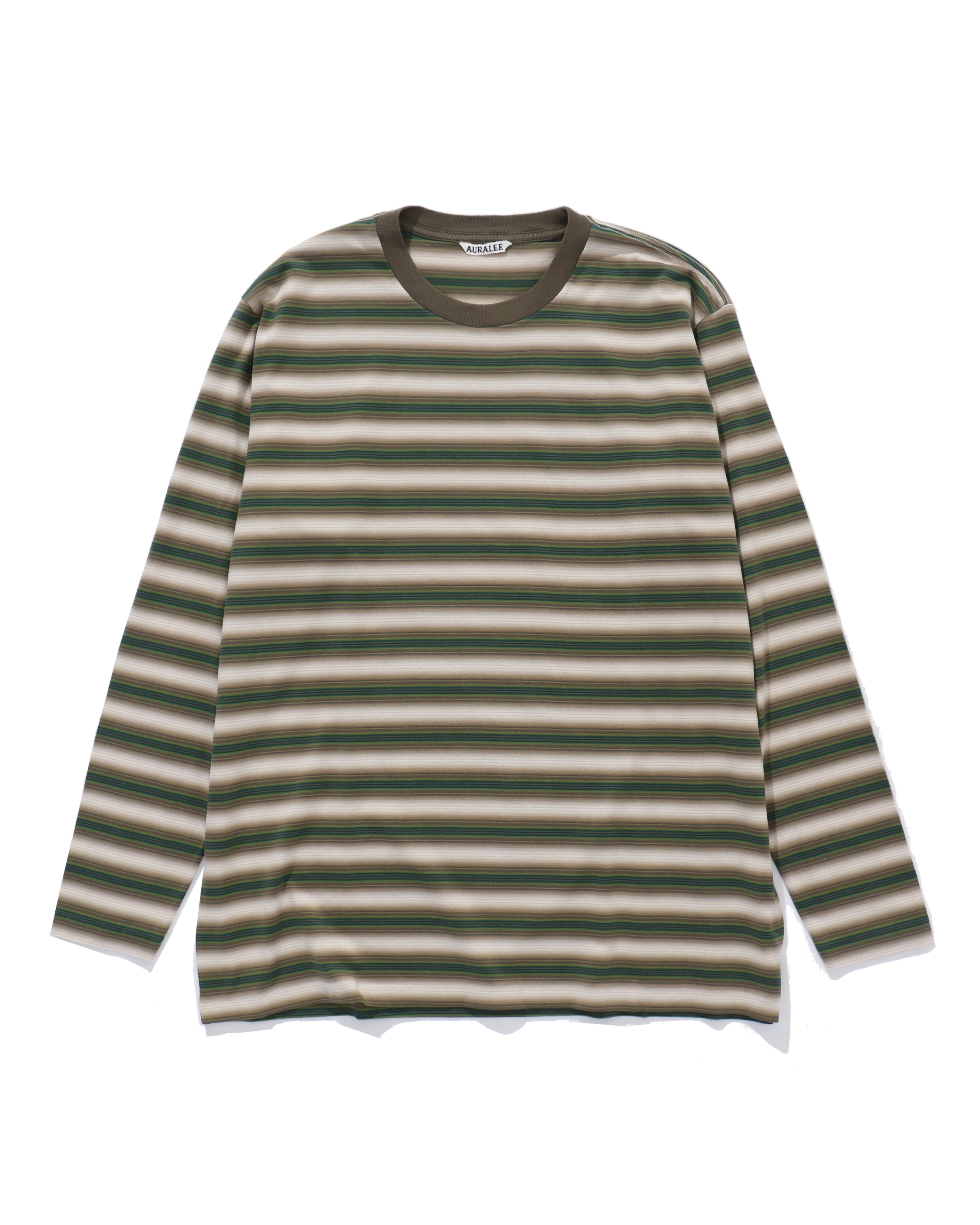 トップス AURALEE GRADIENT STRIPE JERSEY L/S TEE 5 AURALEE | GRADIENT STRIPE JERSEY L/S TEE WOMEN