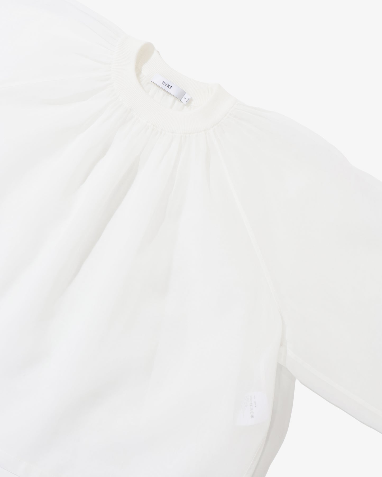 COTTON VOILE SHIRRED BLOUSE 15267