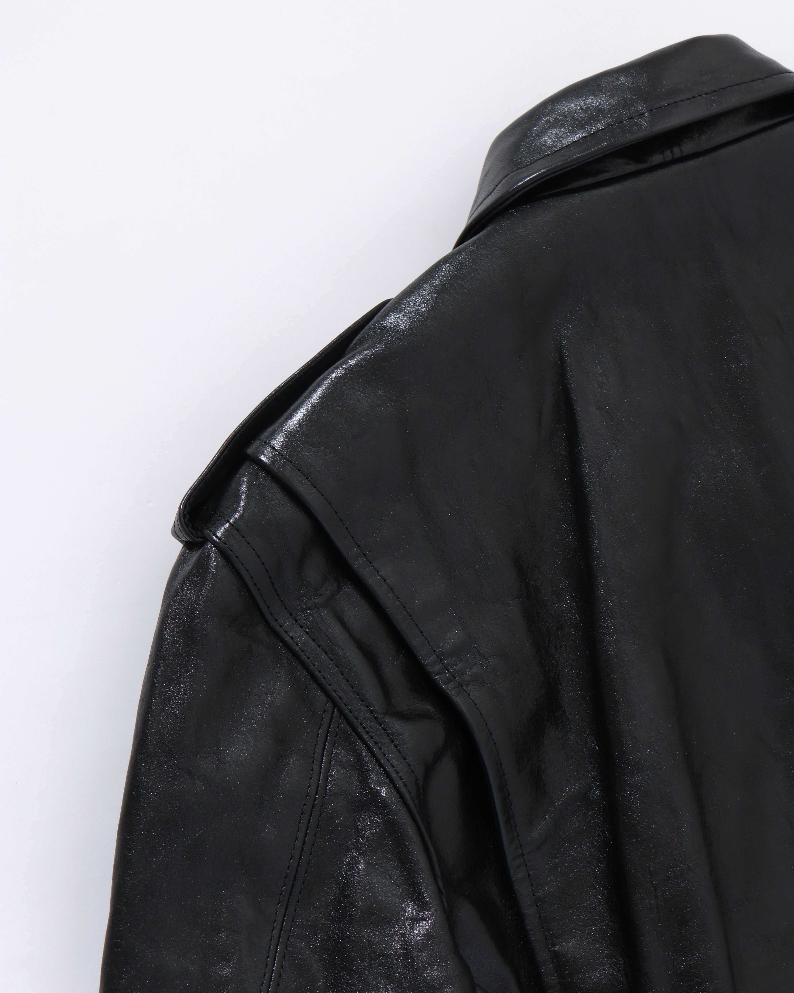 LAMB LEATHER RIDERS JACKET BLACK – TIME AFTER TIME