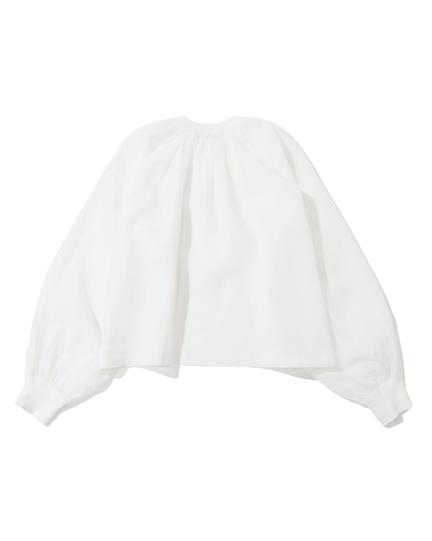COTTON VOILE SHIRRED BLOUSE 15267