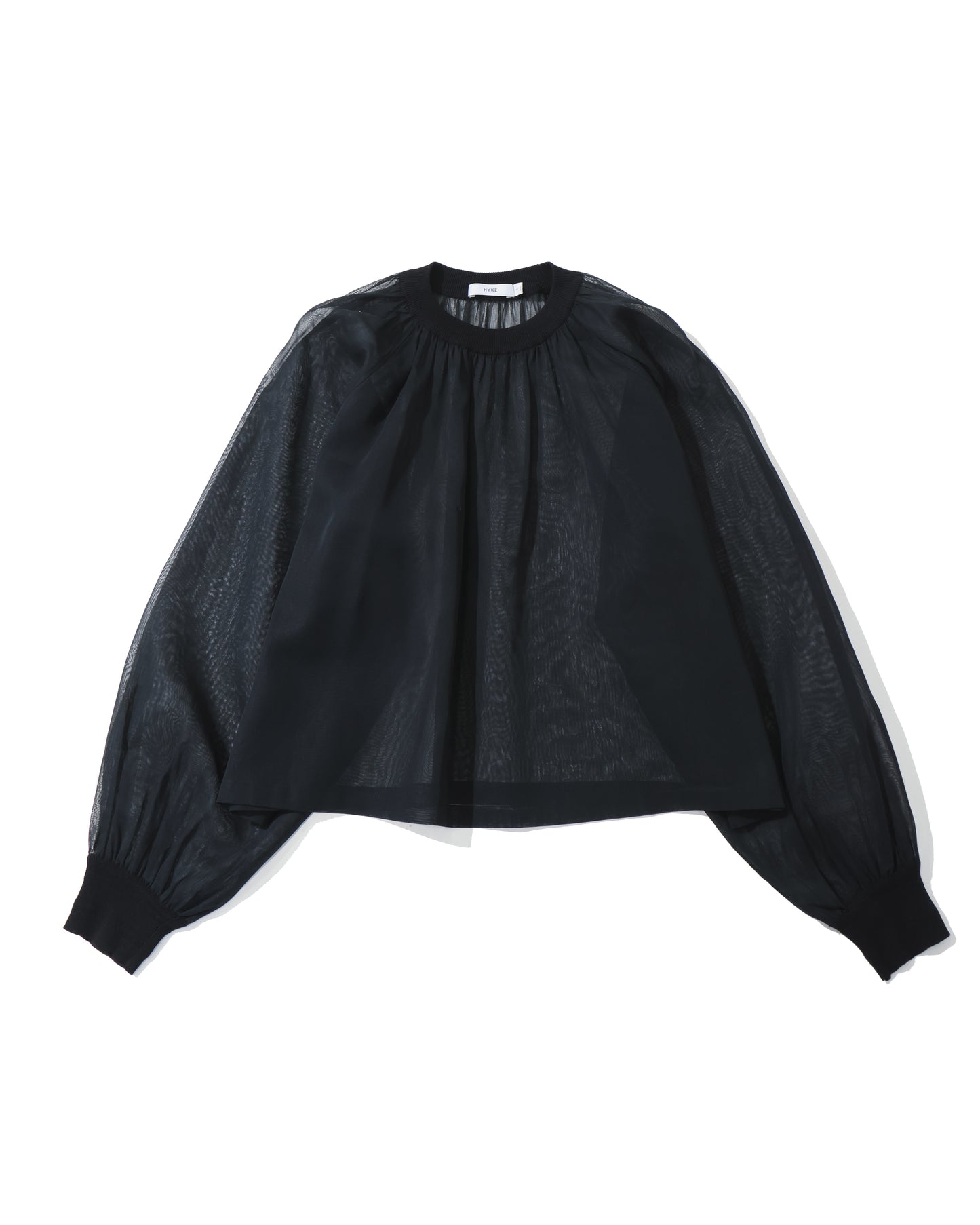 COTTON VOILE SHIRRED BLOUSE 15267