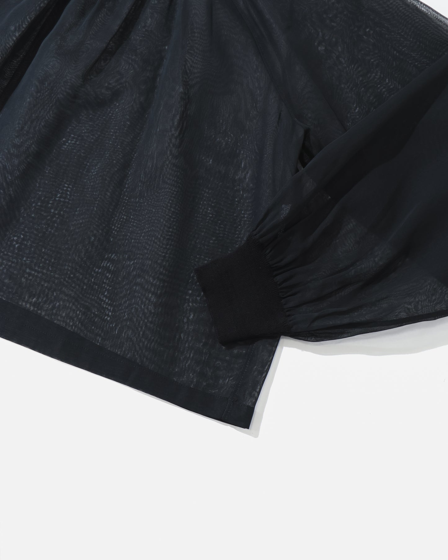 COTTON VOILE SHIRRED BLOUSE 15267