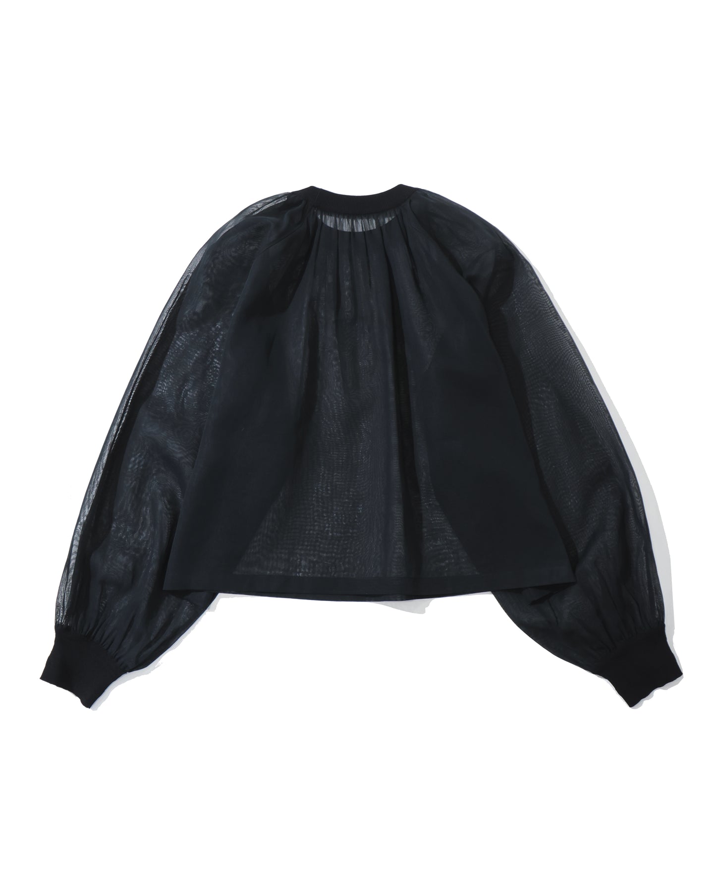 COTTON VOILE SHIRRED BLOUSE 15267