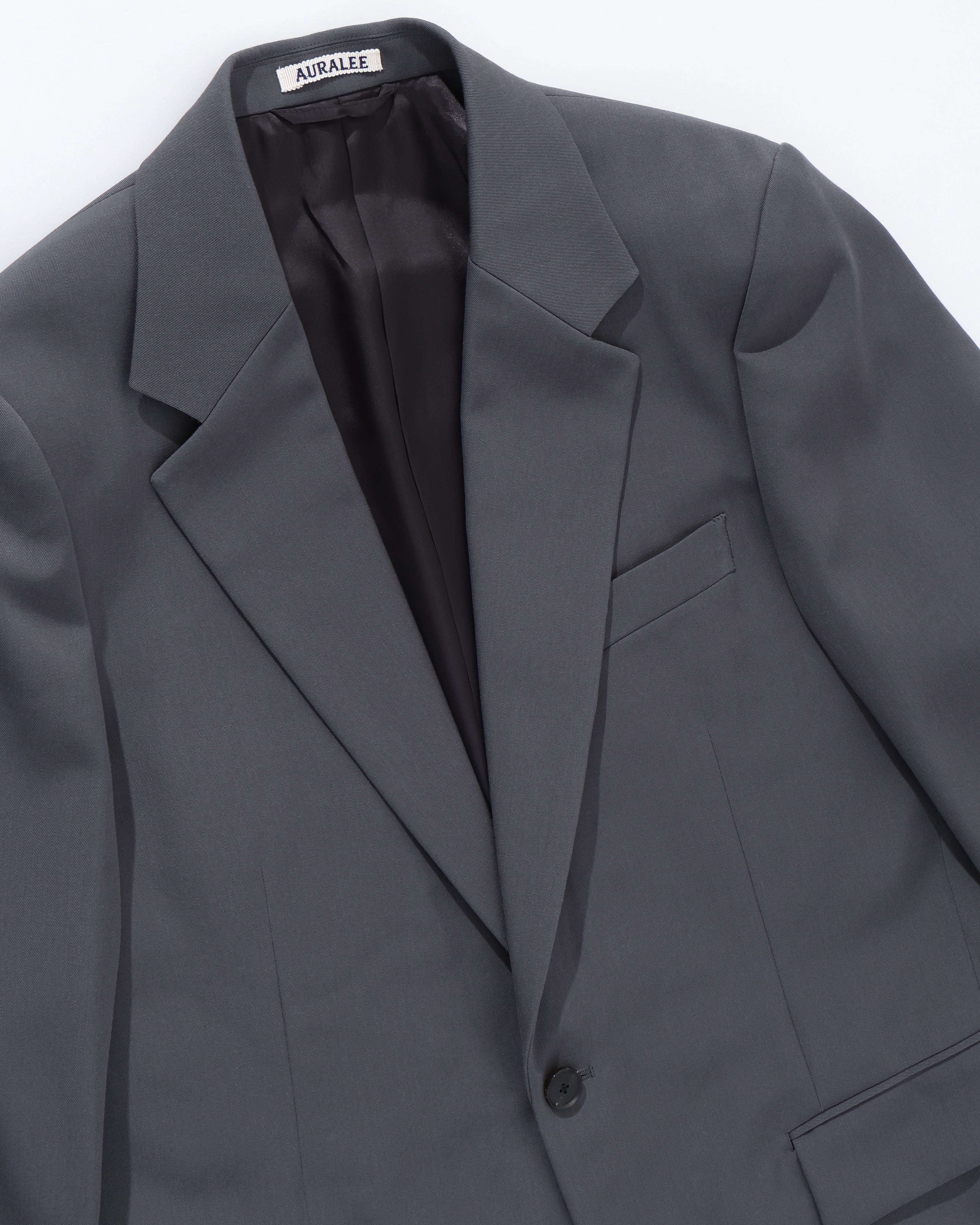 LIGHT WOOL MAX GABARDINE JACKET DARK GRAY – TIME AFTER TIME