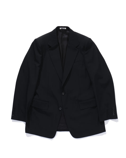 LIGHT WOOL MAX GABARDINE JACKET TOP BLACK