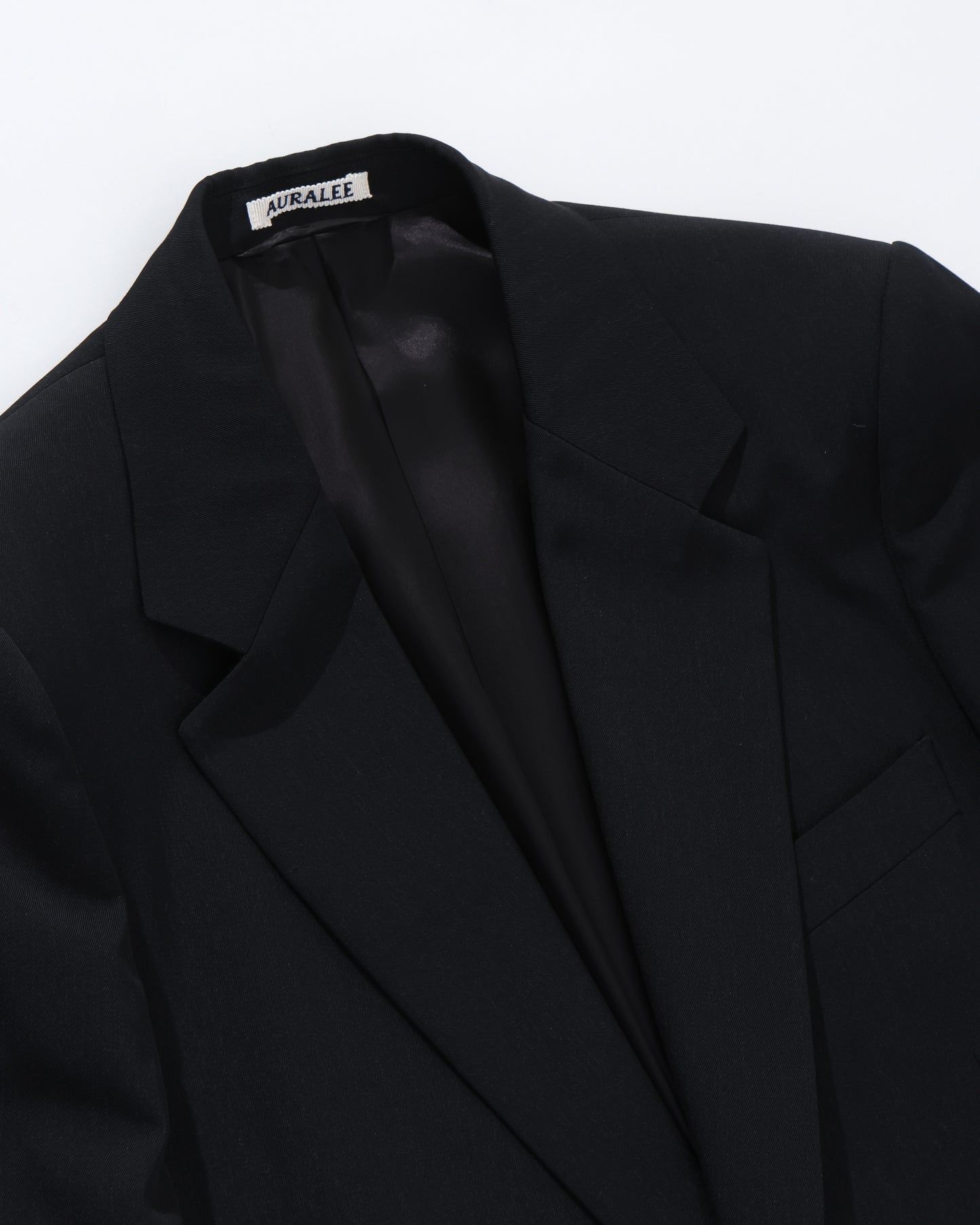 LIGHT WOOL MAX GABARDINE JACKET TOP BLACK