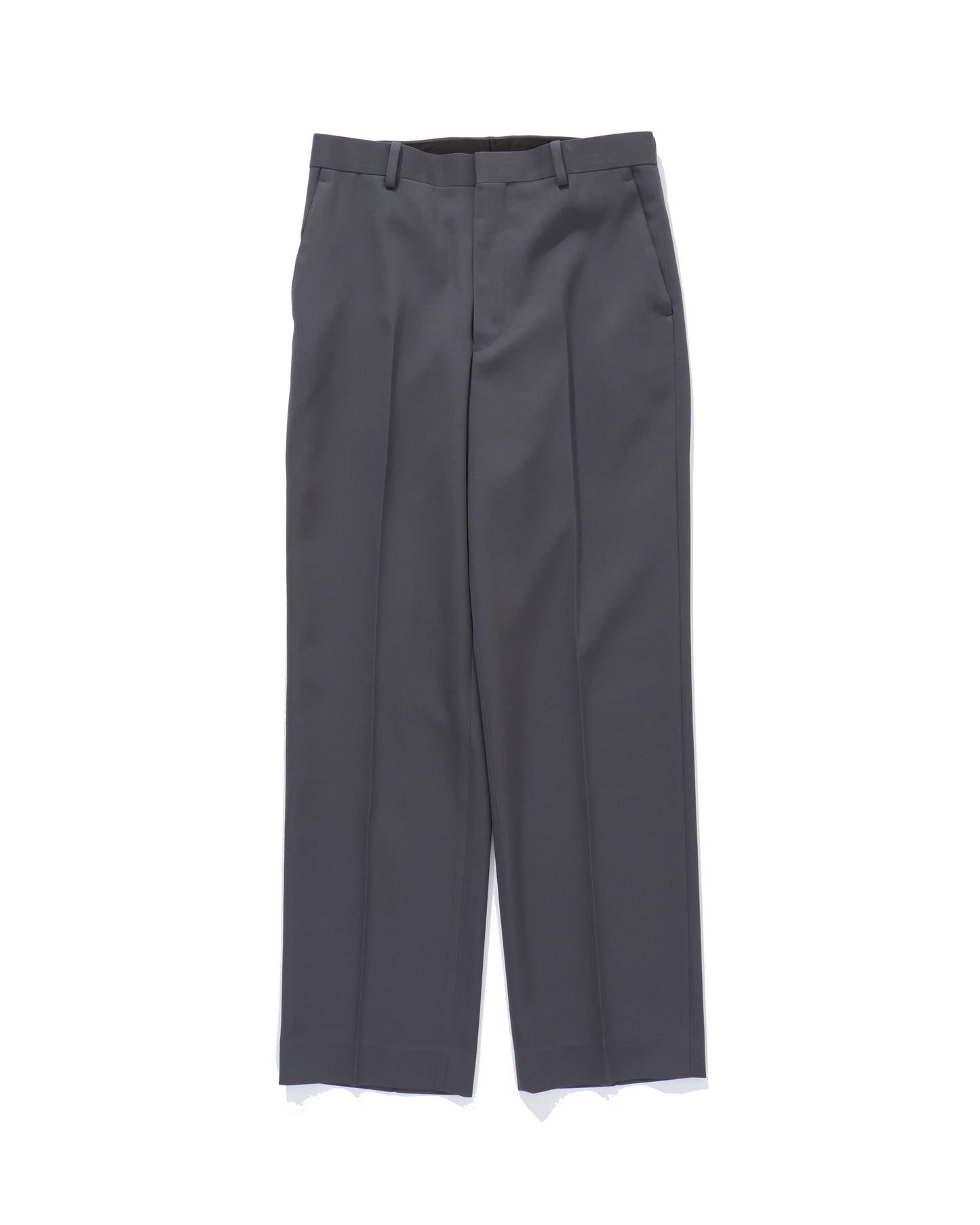 LIGHT WOOL MAX GABARDINE SLACKS DARK GRAY