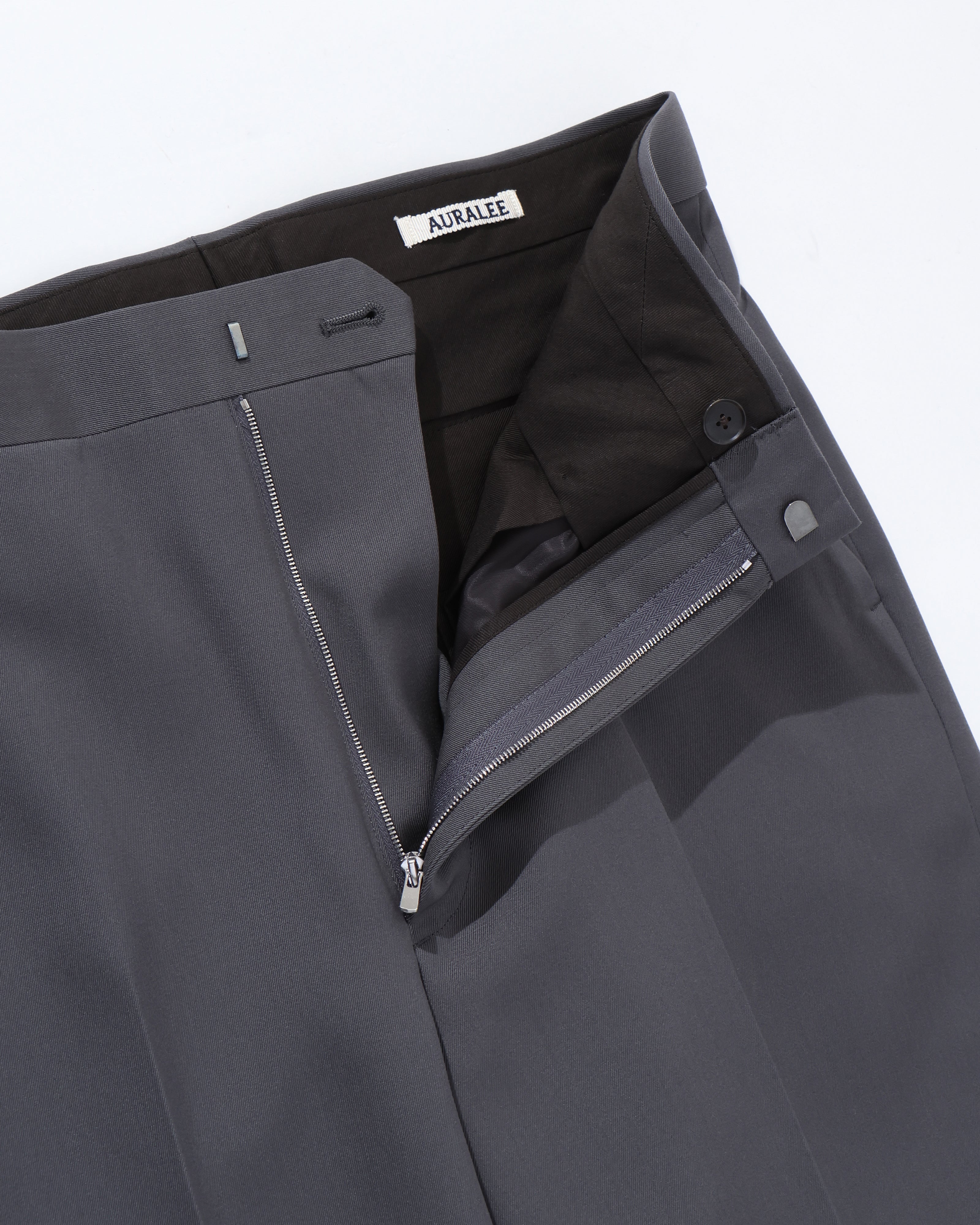 LIGHT WOOL MAX GABARDINE SLACKS  サイズ3 LIGHT WOOL MAX GABARDINE SLACKS DARK GRAY – TIME AFTER TIME