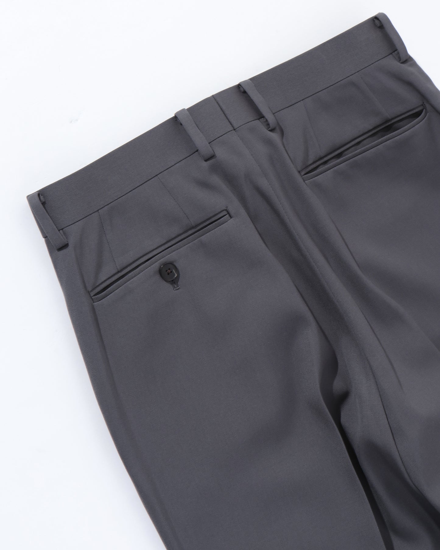 LIGHT WOOL MAX GABARDINE SLACKS DARK GRAY