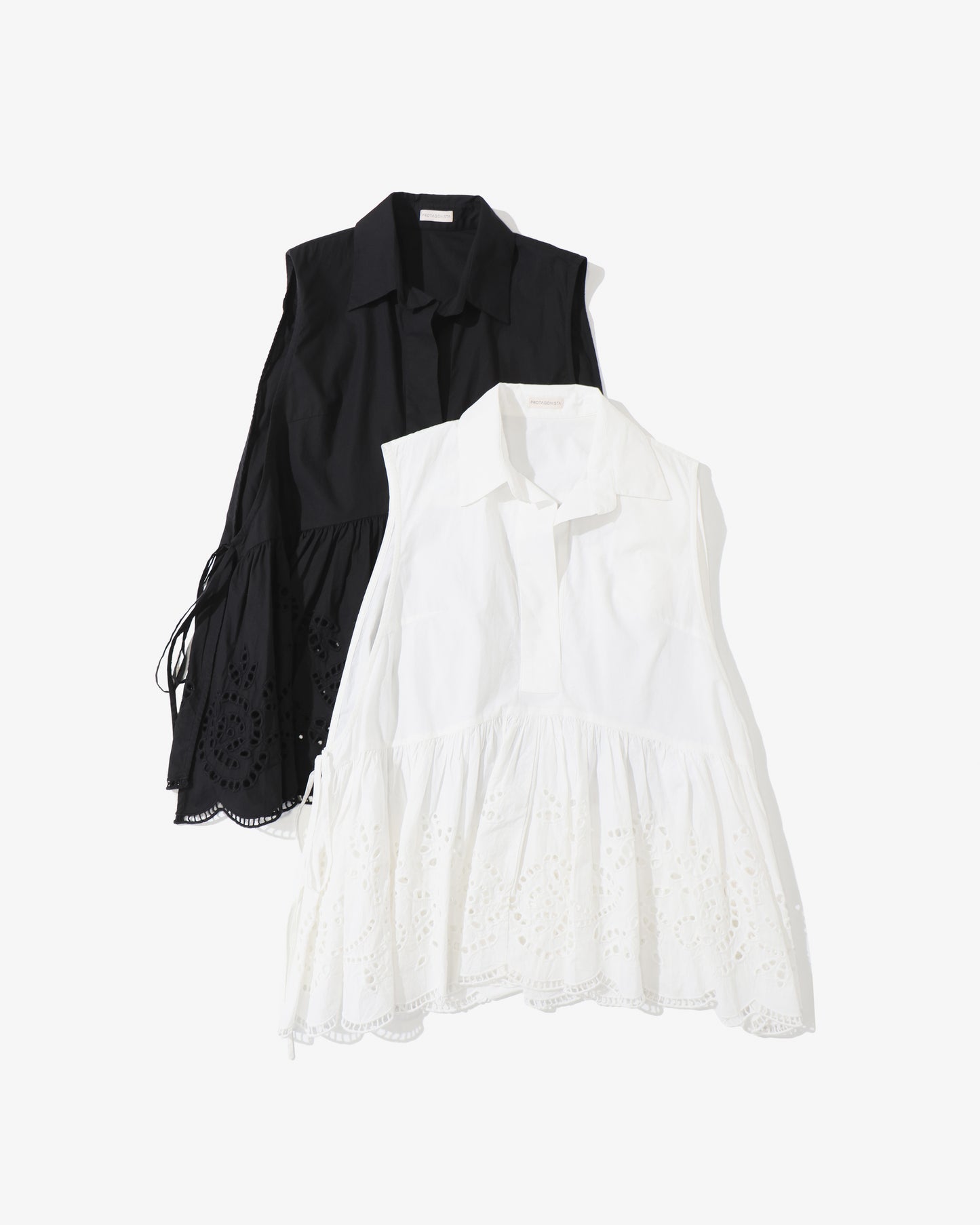 SLEEVELESS LACE FLARE TOP