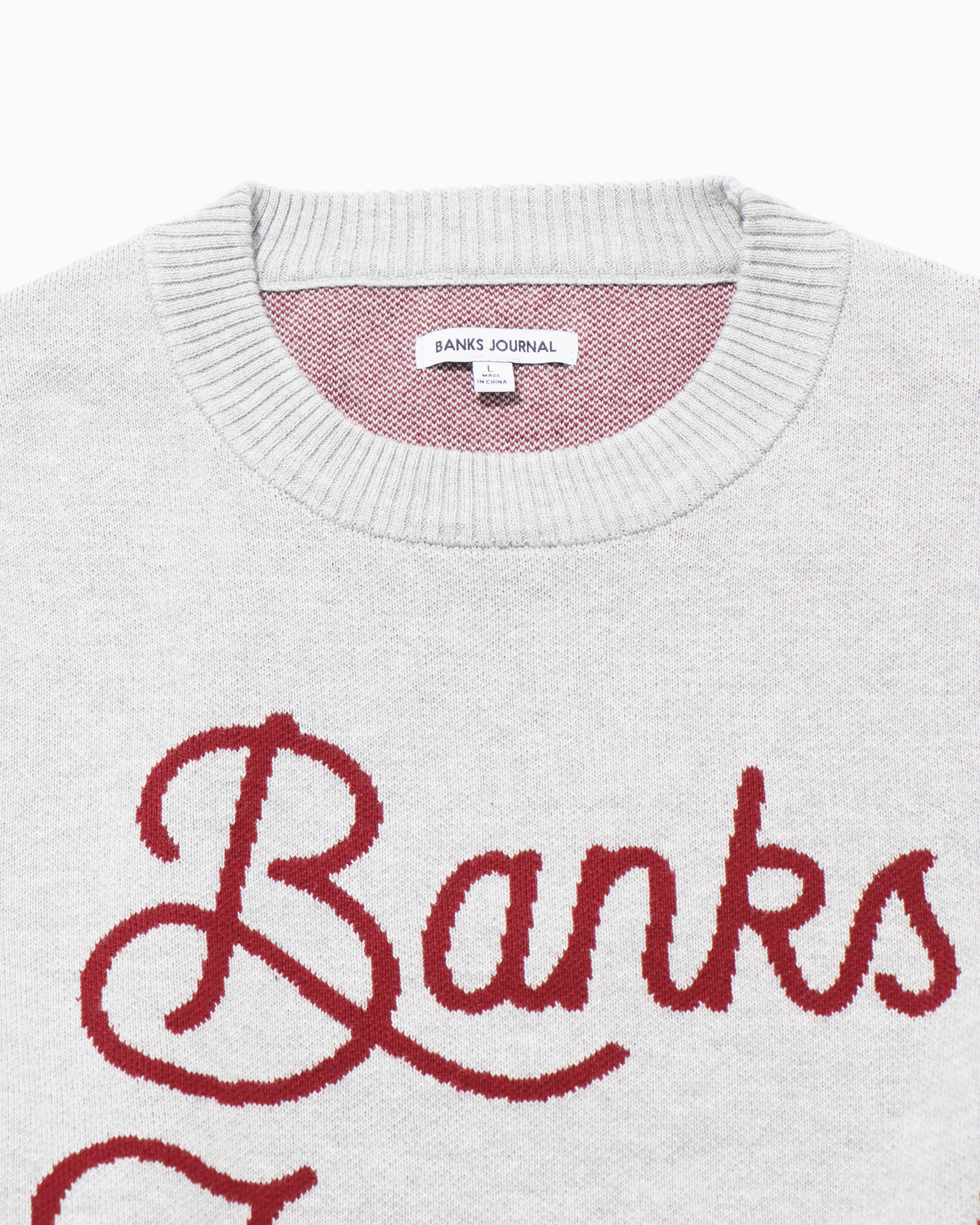 JAQUARD LETTERS KNIT