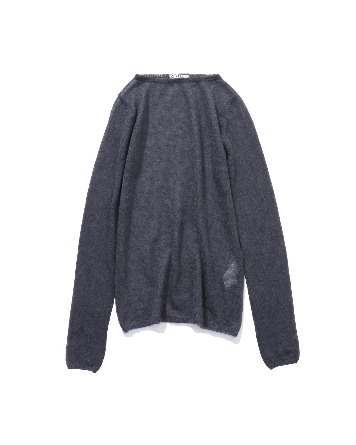 KID MOHAIR SHEER KNIT BOAT-NECK P/O