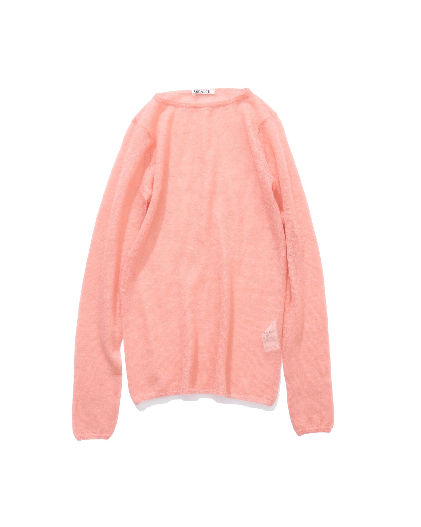 KID MOHAIR SHEER KNIT BOAT-NECK P/O