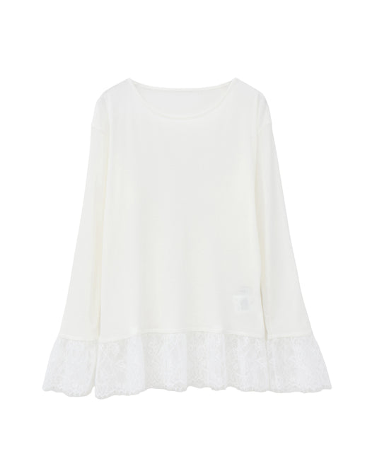 frill lace pullover