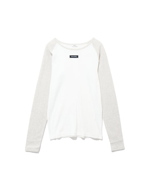 アイレットリブ ベースボールラグランL/S TEE