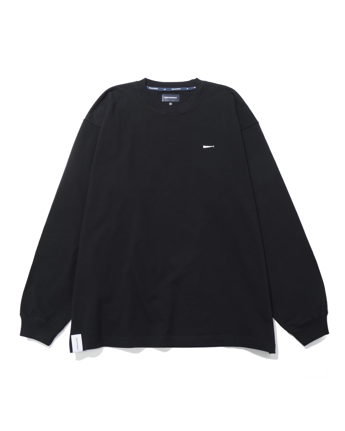 CACHALOT ORGANIC COTTON LS   BLACK