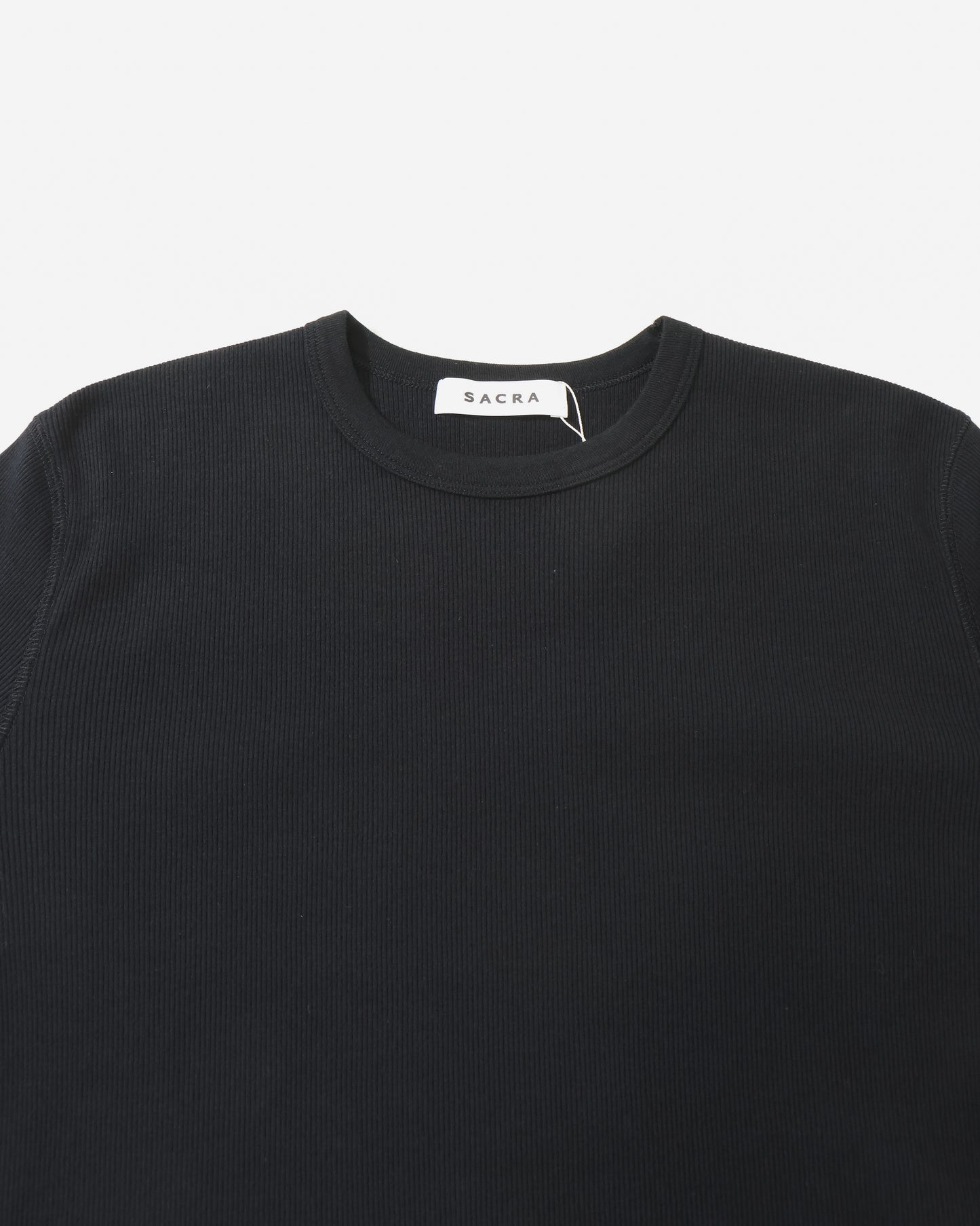 COTTON WOOL RIB TOP