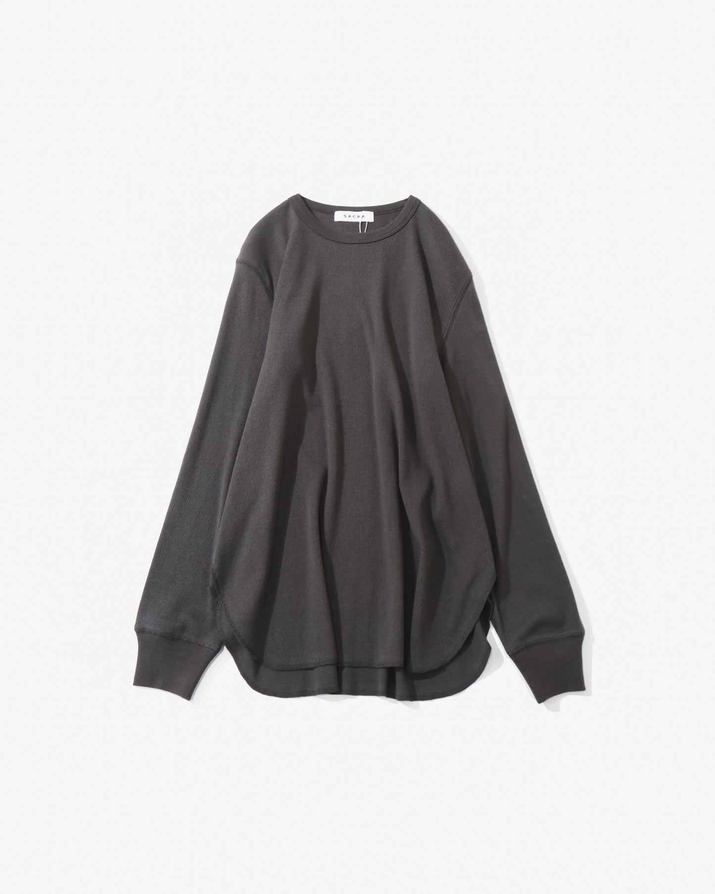 COTTON WOOL RIB TOP
