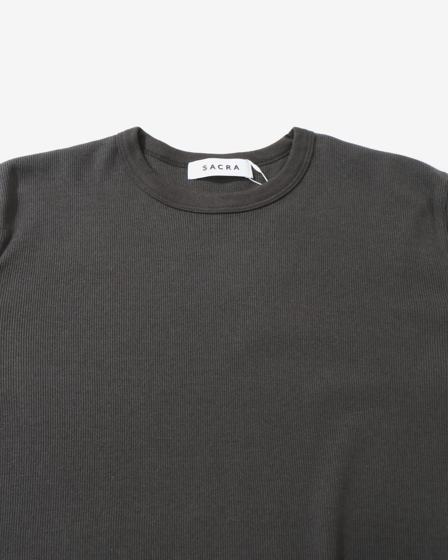 COTTON WOOL RIB TOP