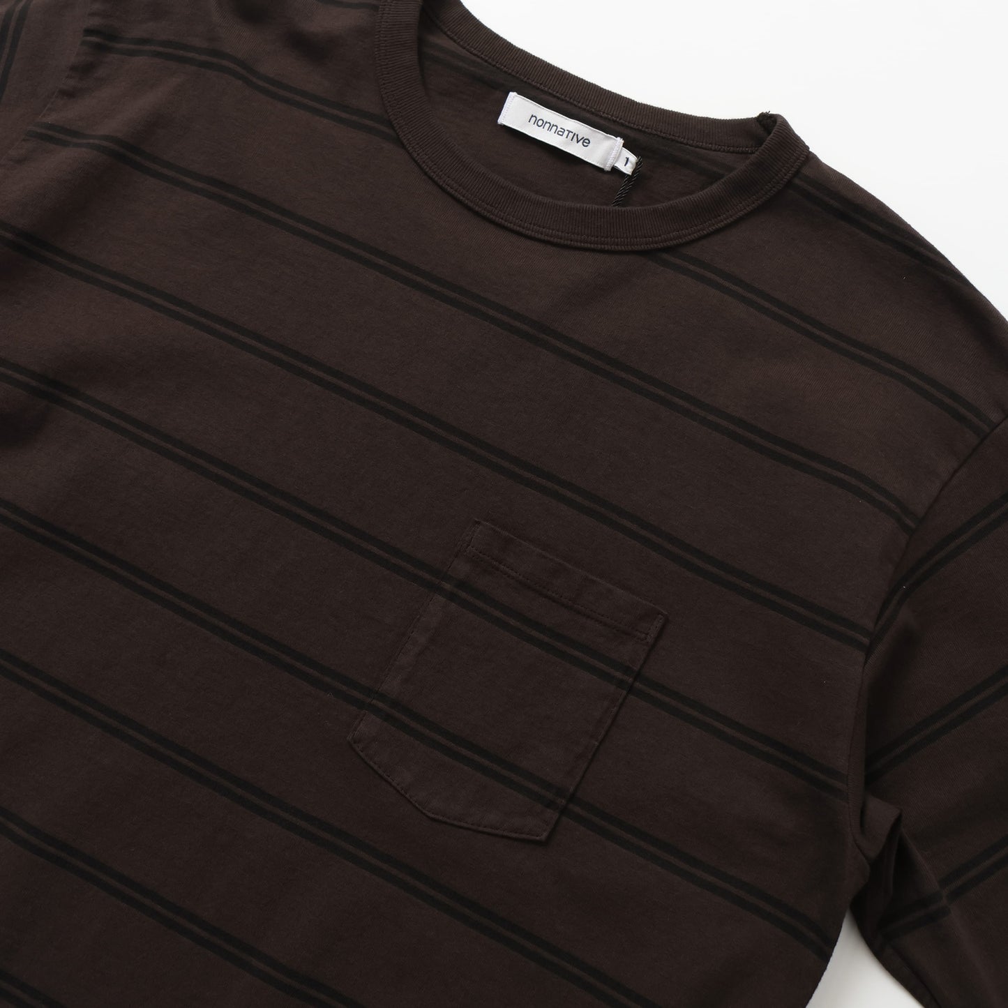 DWELLER L/S TEE COTTON JERSEY BORDER