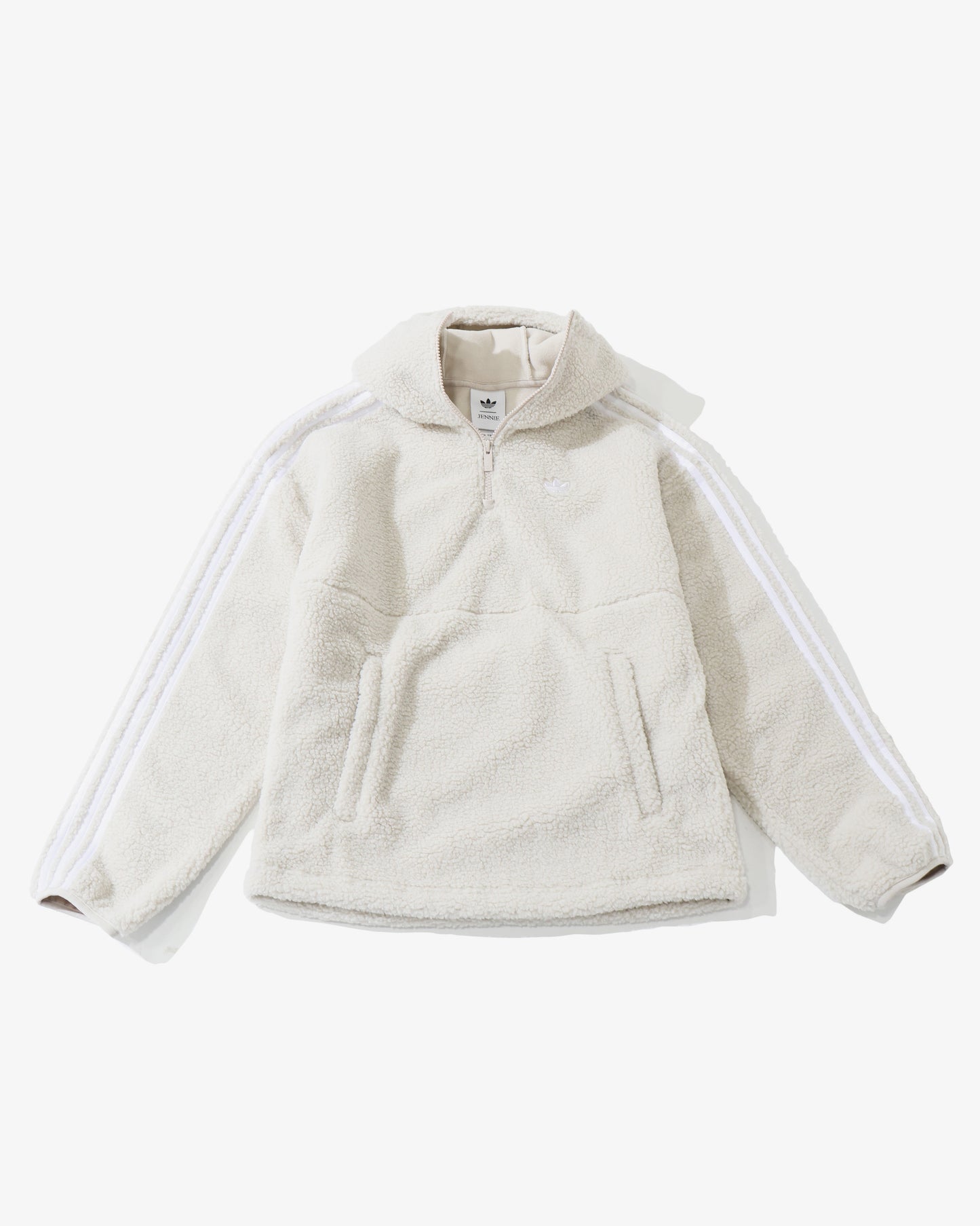 ADILUNA SEASON 2 × JENNIE POLAR FLEECE 1/4 ZIP HOODIE JACKET
