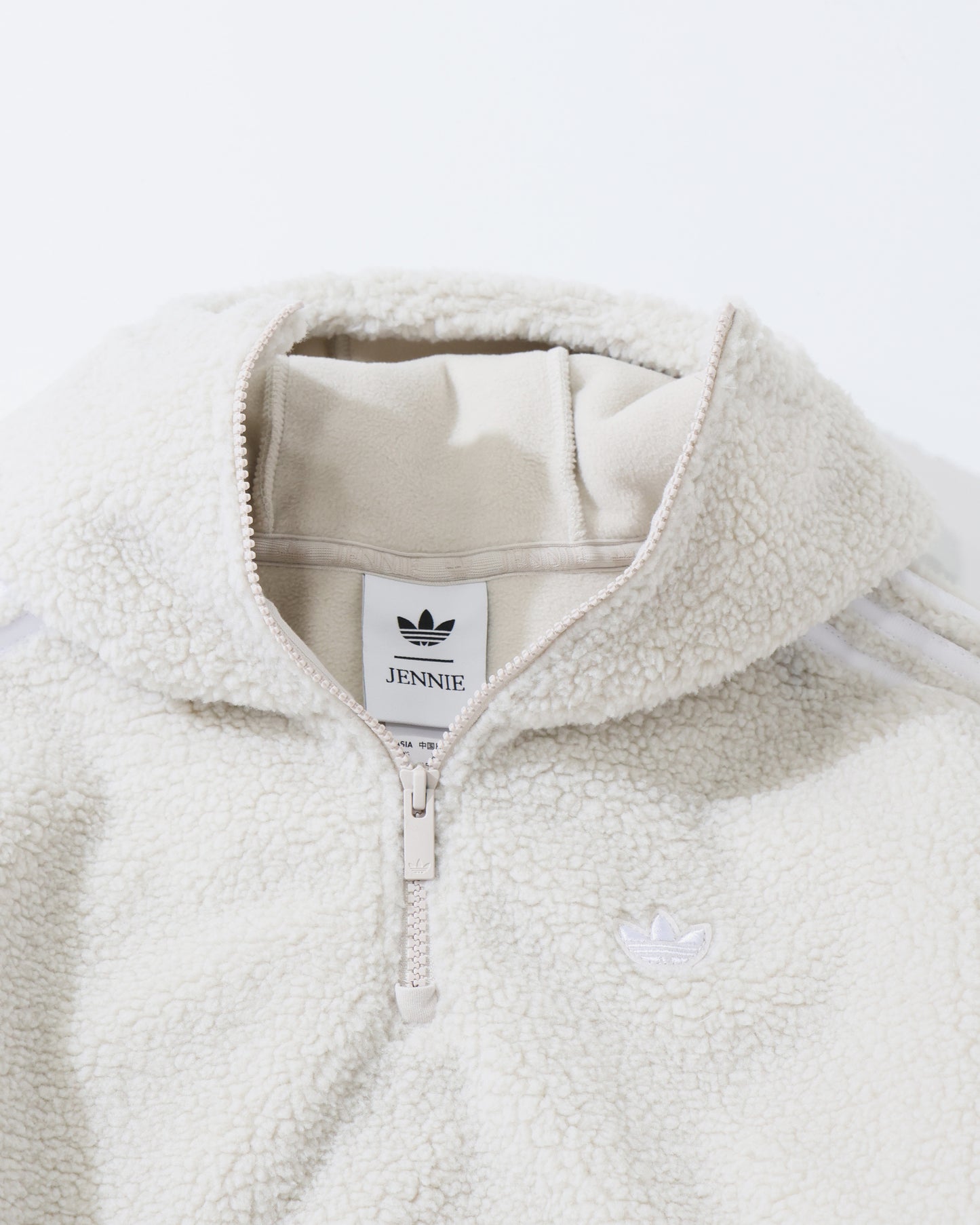ADILUNA SEASON 2 × JENNIE POLAR FLEECE 1/4 ZIP HOODIE JACKET